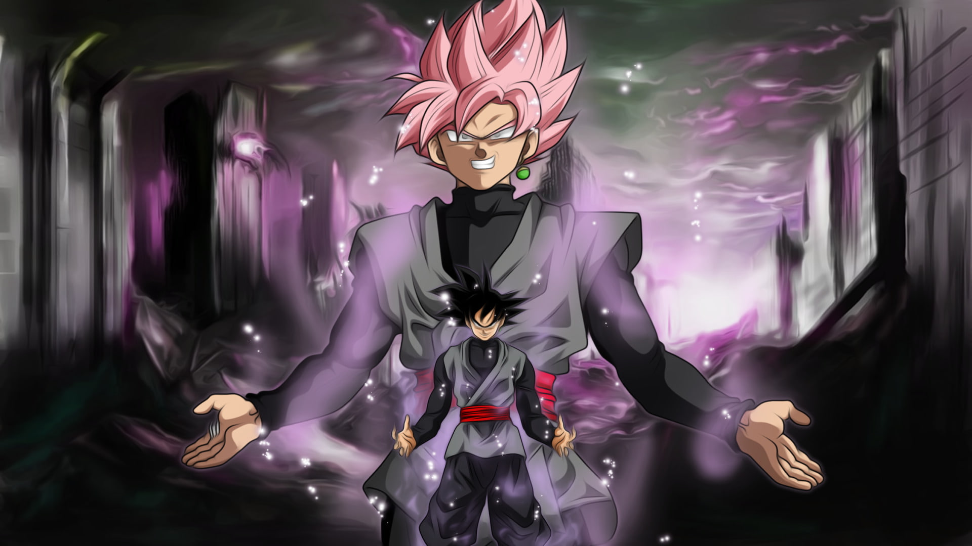 Dragon Ball Super, Black (Dragon Ball), 1080P, Dragon Ball, digital, Super Saiyan Rosé, dragonball, HD Wallpaper