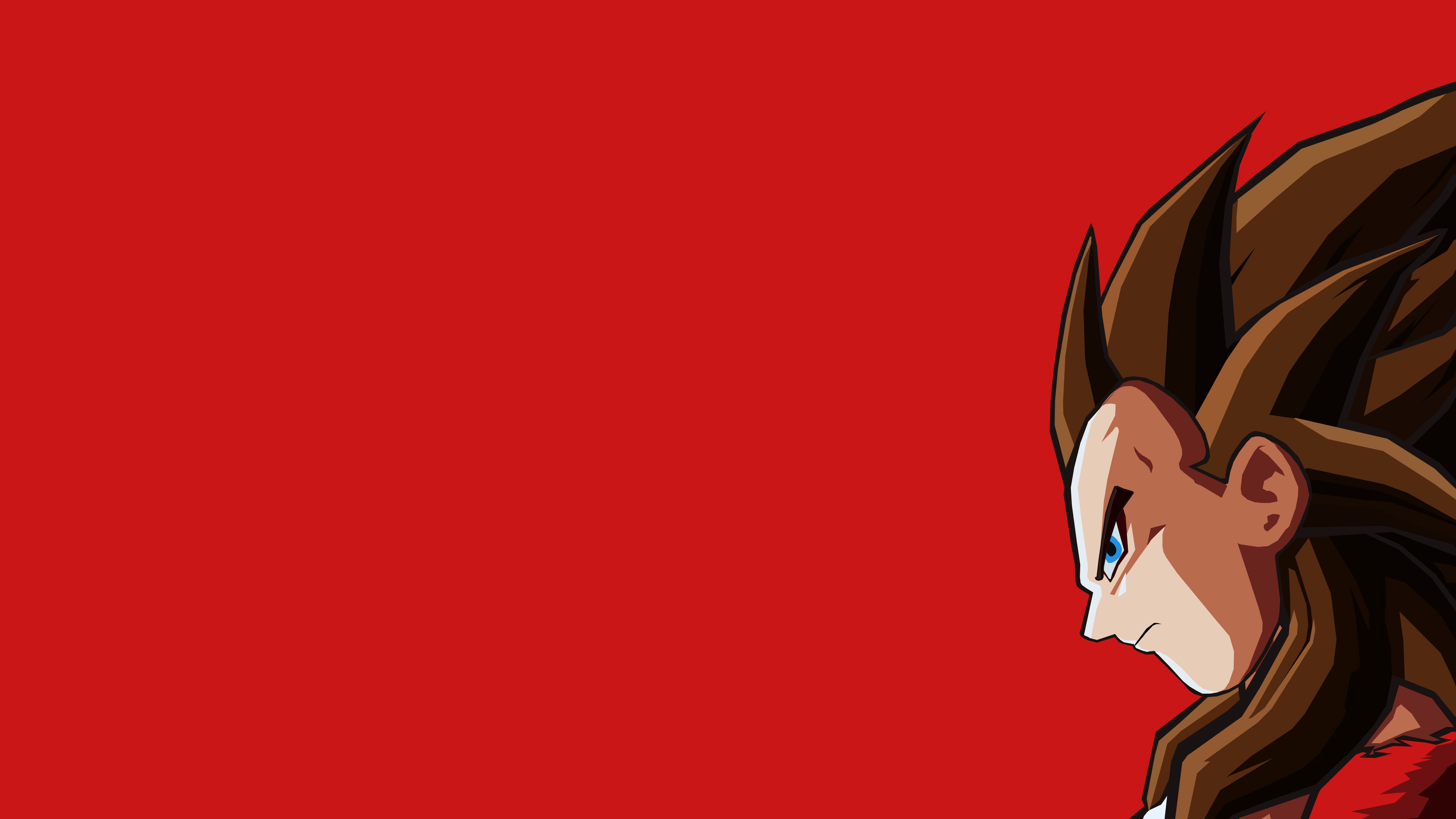 Super Saiyan 3, Dragon Ball GT, Dragon Ball, 8K, Goku, Red, Super Saiyan, HD Wallpaper
