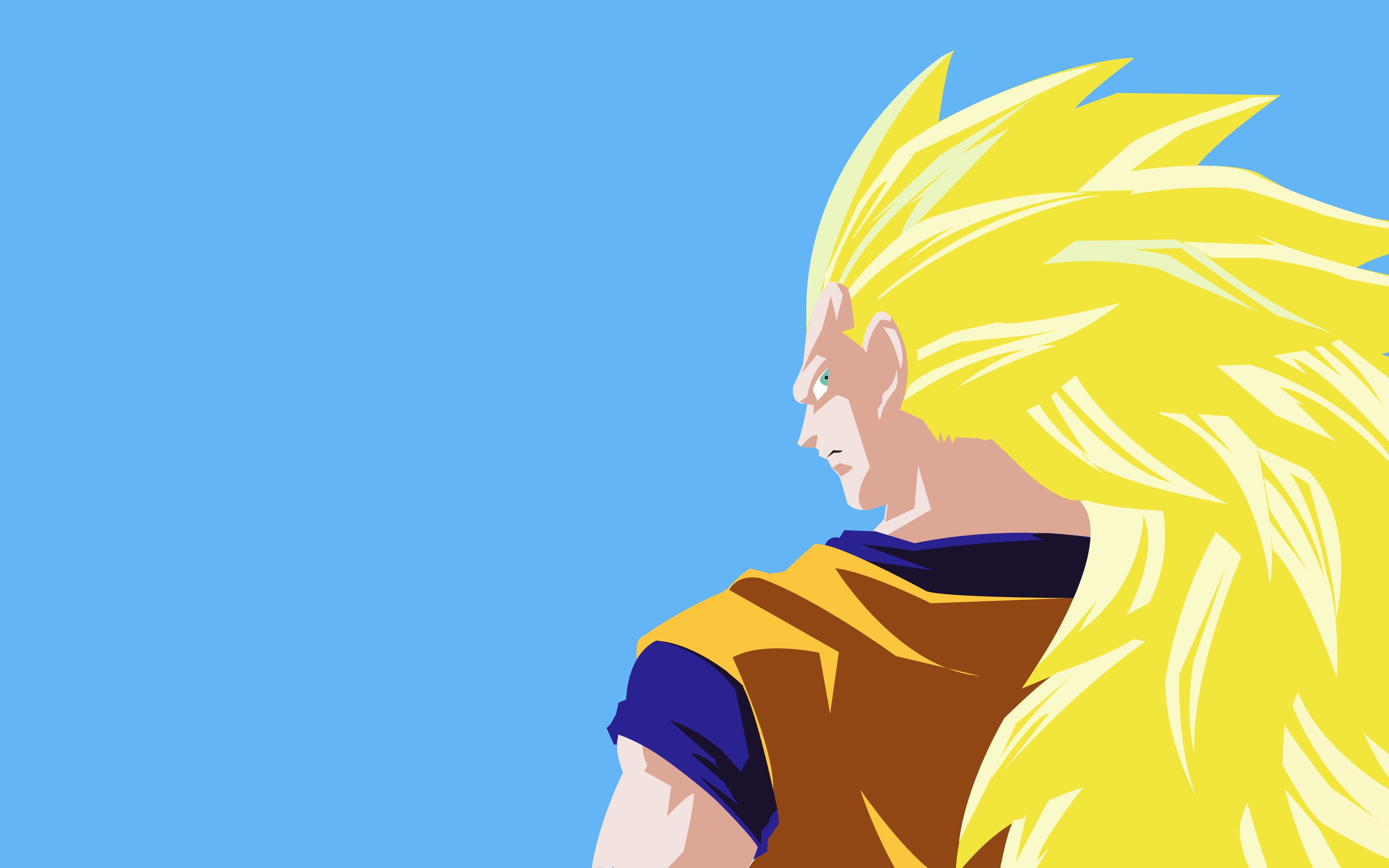 Super Saiyan 3, Dragon Ball Z, 4K, Goku, Dragon Ball, HD Wallpaper