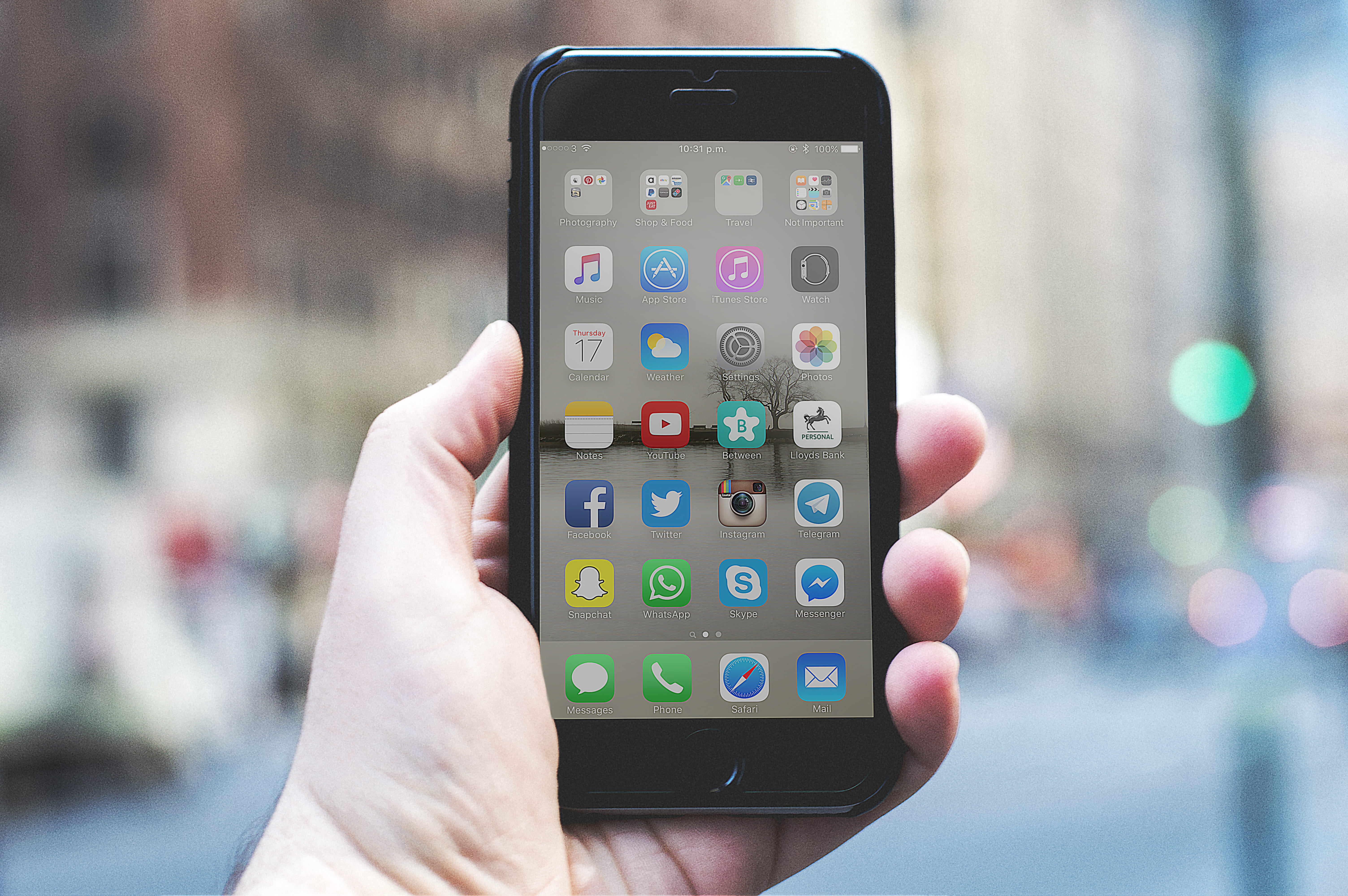 communication, portable information device, visual Screen, iphone, bokeh, connection, telephone, application Software, push button, space, day, phone, iPhone 6, HD Wallpaper