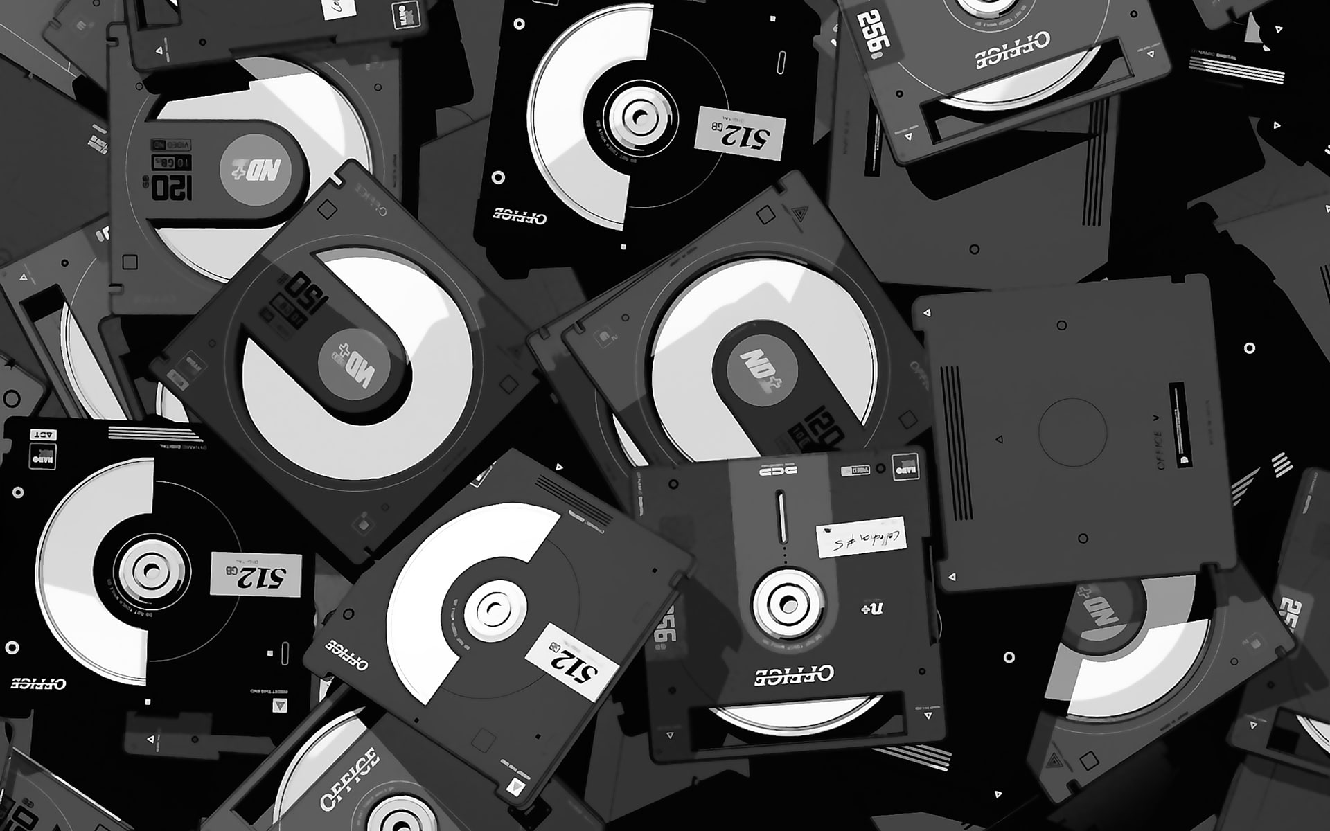 Photoshop, Storage, monochrome, optical media, 1080P, HD Wallpaper