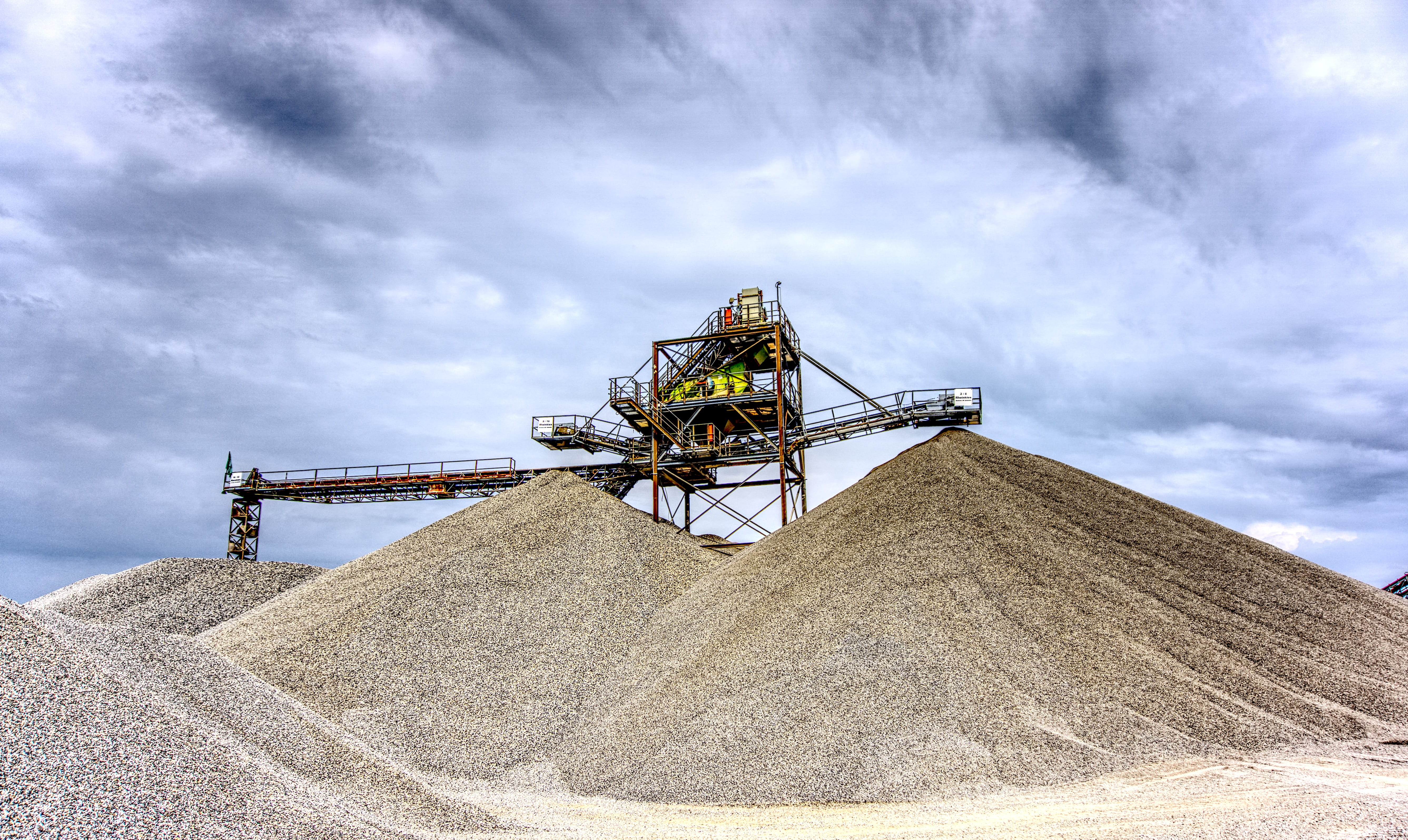 heap, sky, raw materials, environment, built structure, day, removal, architecture, outdoors, promote, fuel and power generation, gravel, open pit mining, HD Wallpaper