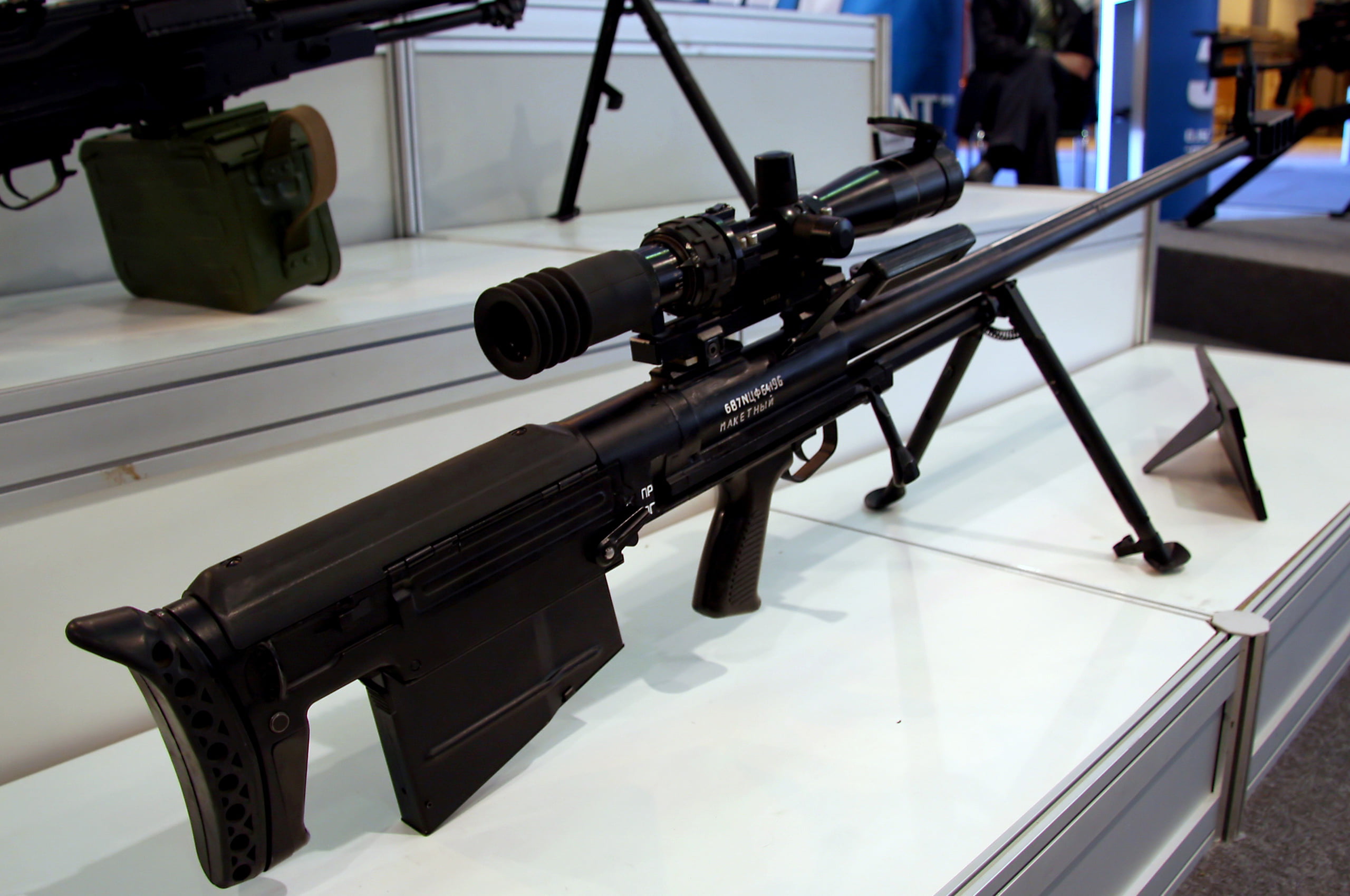 1000mm, metal, weapon, brake-compensator, long, bullets, no people, high angle view, Kovrov, SVN-98, 2K, self-loading, year, technology, weight, trunk, HD Wallpaper