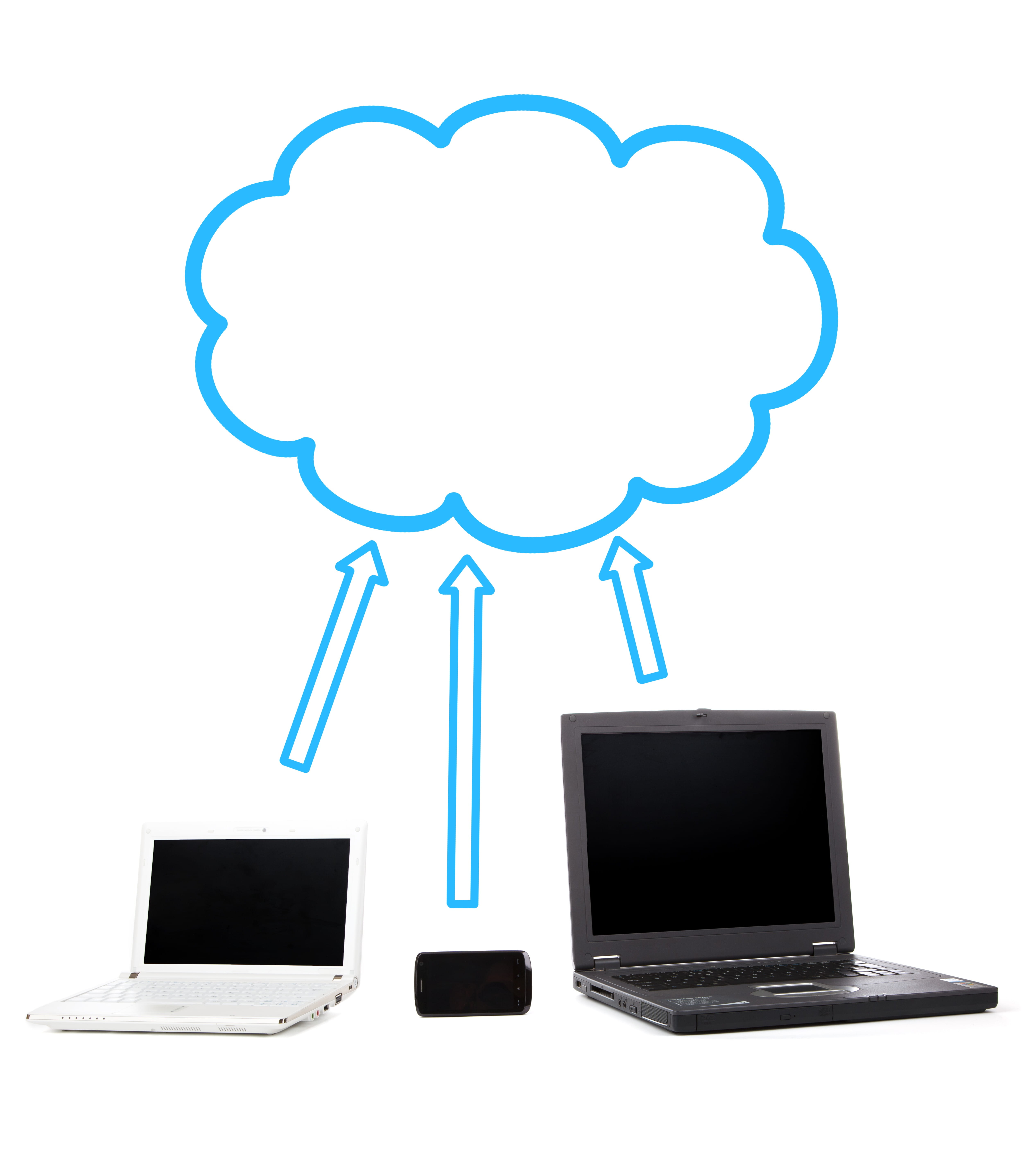 concept, global communications, computer monitor, communication, desktop pc, phone, notebook, indoors, black and white, content, cloud, internet, connection, Phone HD Wallpaper
