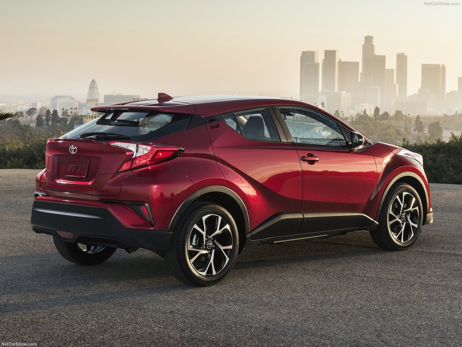 c-hr, suv, us-version, 720P, toyota, cars, red, HD Wallpaper