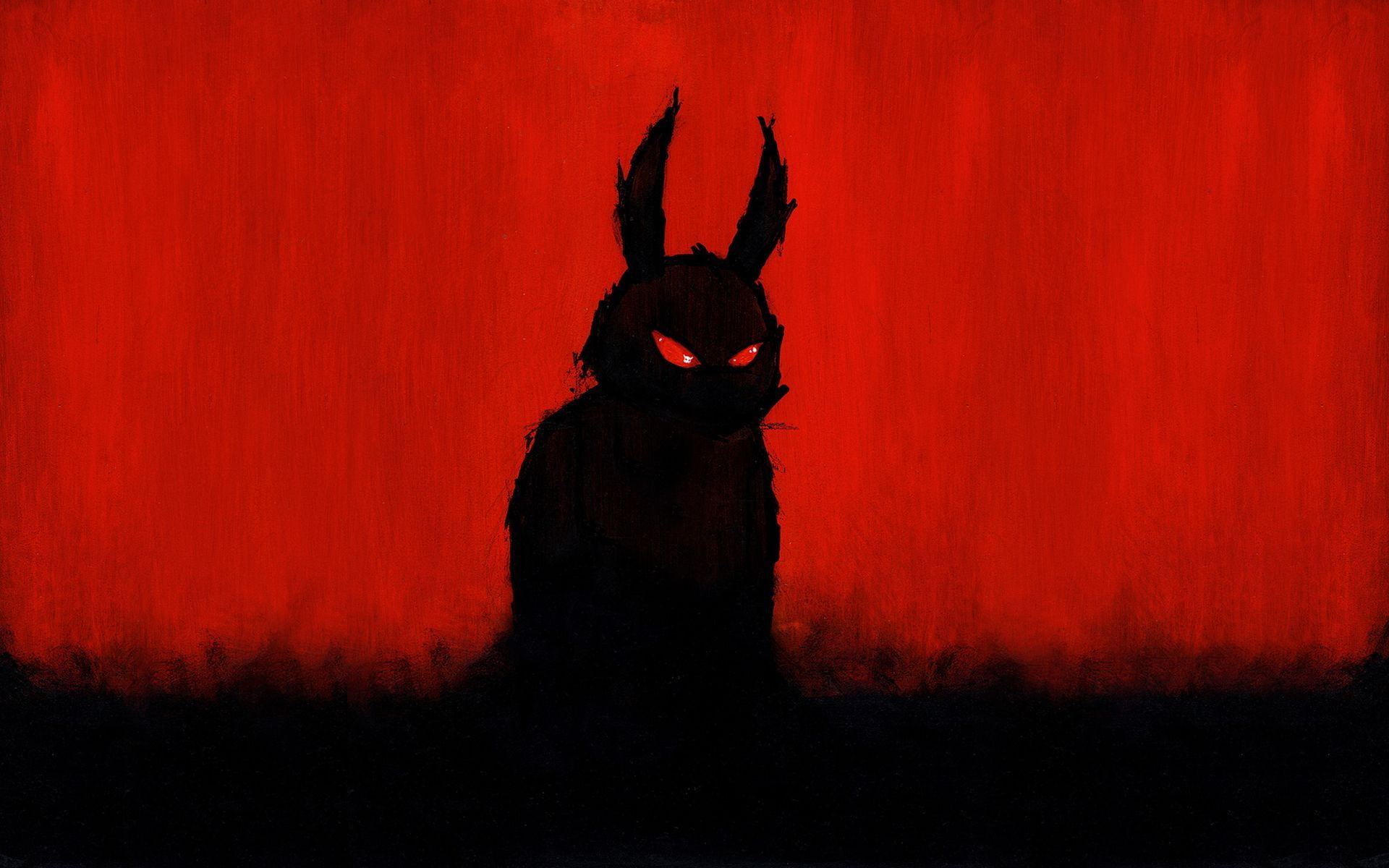 rabbit, evil bunny pictures, 1080P, evil bunny, 1920x1200, bunny, artistic, HD Wallpaper