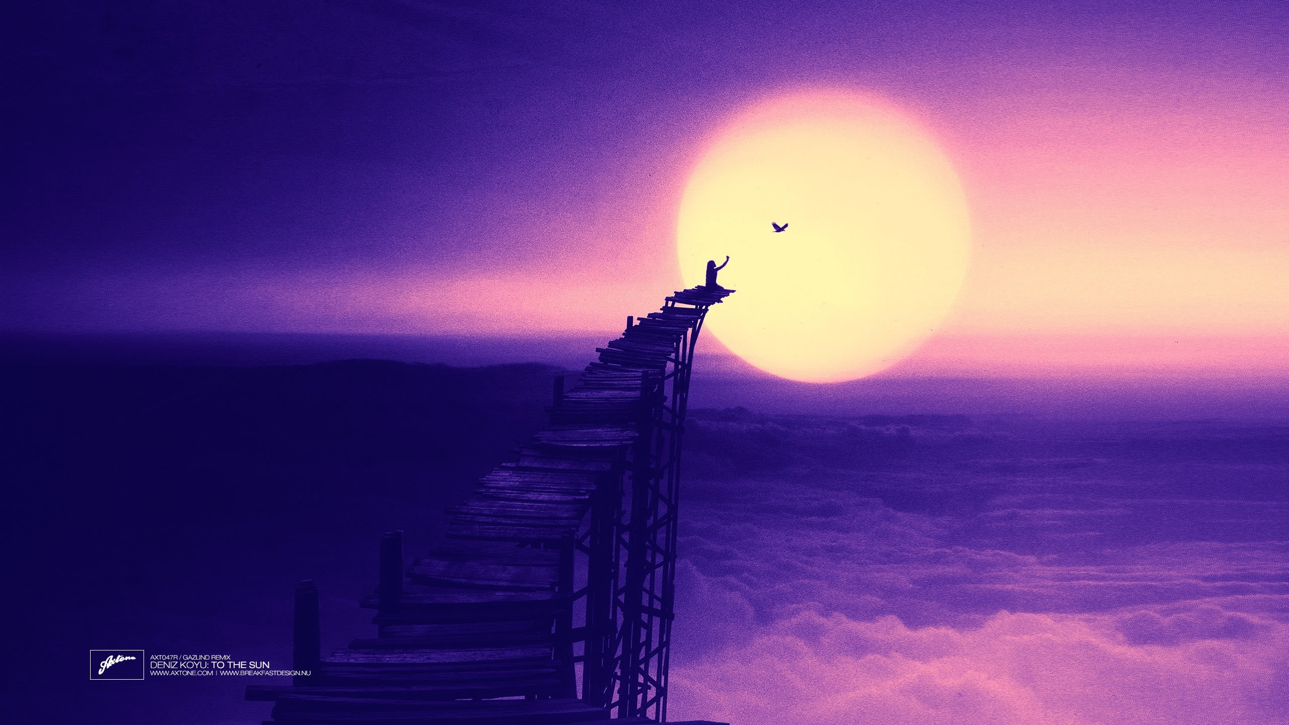 architecture, sunset, person, silhouette, sitting, idyllic, tranquil scene, Axtone, nature, no people, one animal, beauty in nature, purple, 2K, scenics - nature, HD Wallpaper