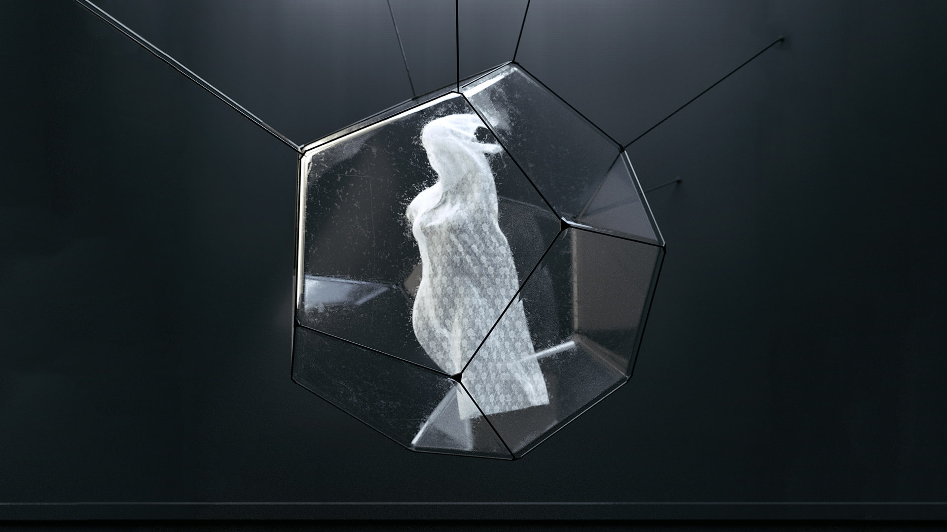 studio shot, bizarre, 1080P, dark, trapped, album covers, indoors, representation, hanging, transparent, shape, Monstercat, nature, no people, black background, HD Wallpaper