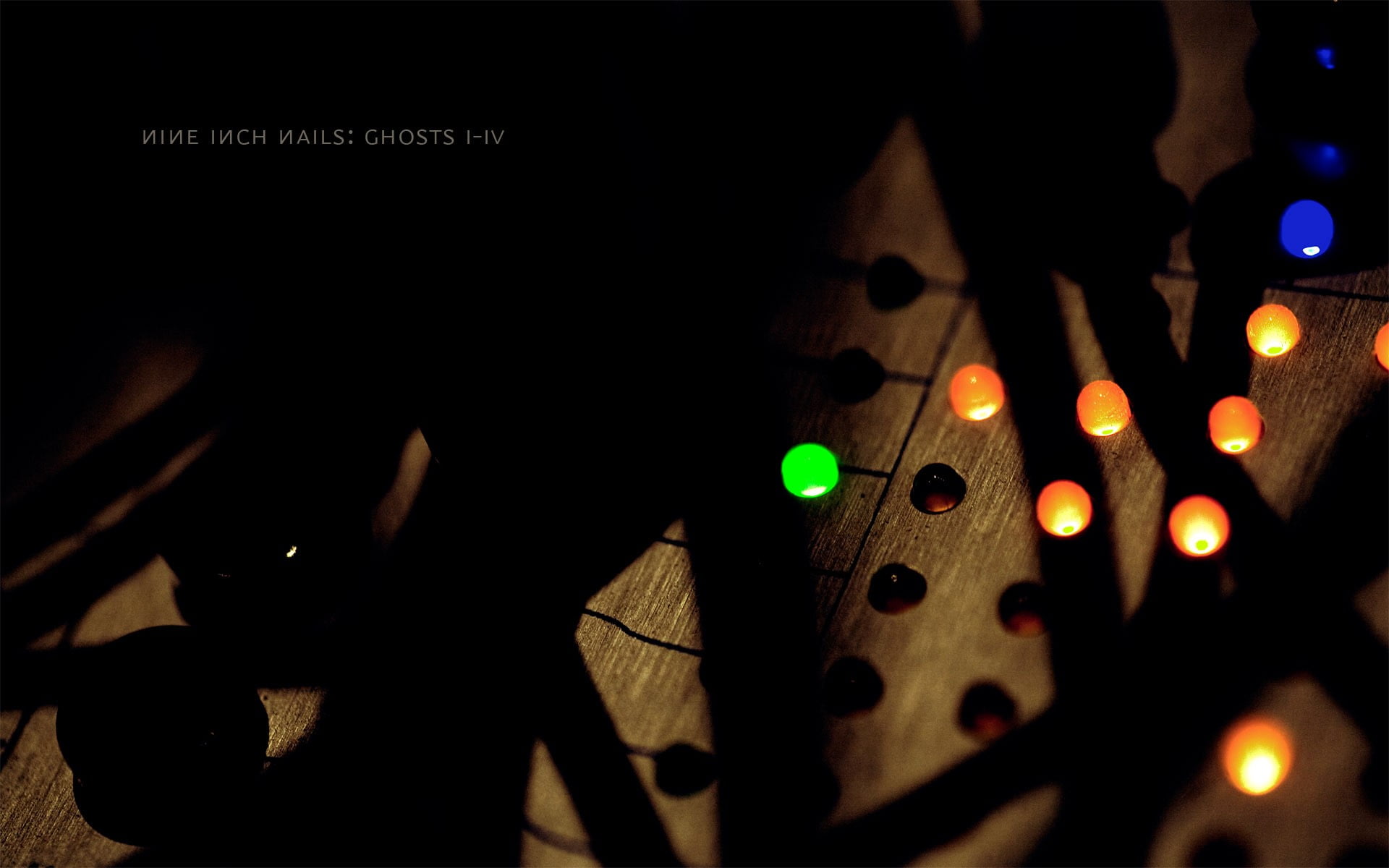 Nine Inch Nails, selective focus, music, lifestyles, indoors, album covers, lights, illuminated, glowing, shadow, night, light - natural phenomenon, 1080P, HD Wallpaper