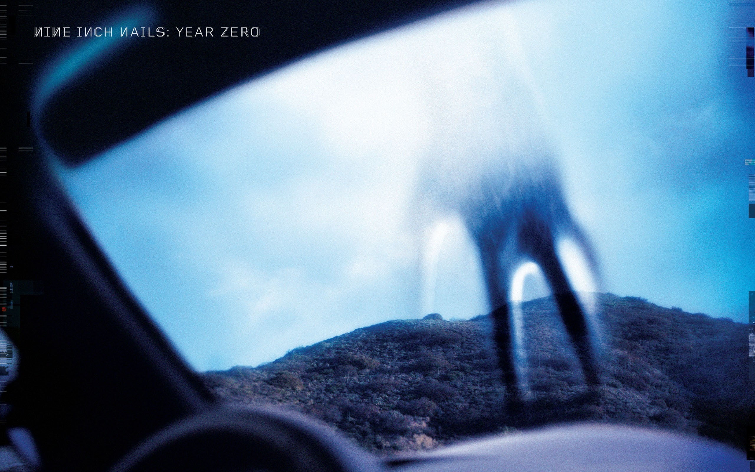 2K, cyan, album covers, hills, Nine Inch Nails, HD Wallpaper