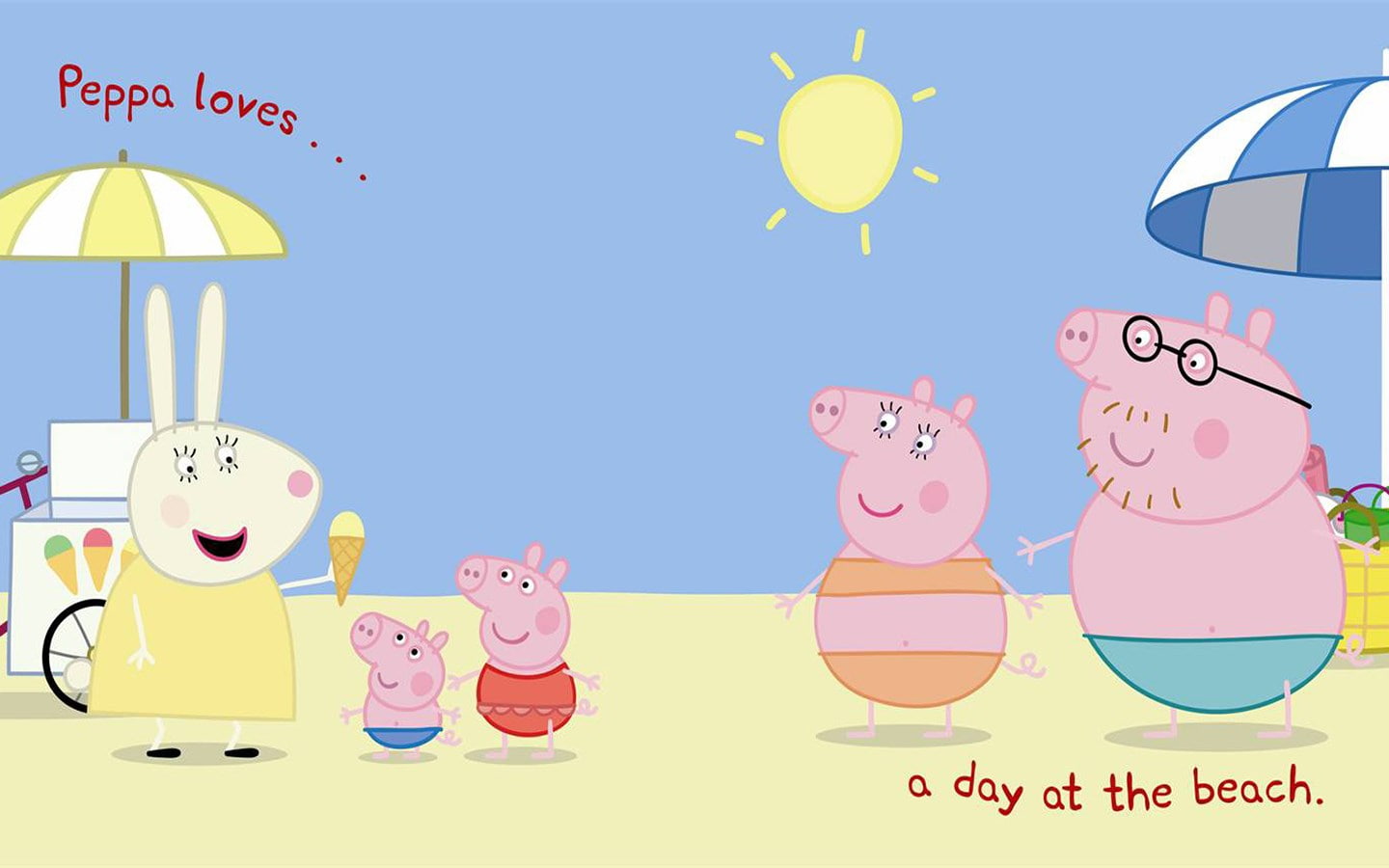 720P, peppa pig, HD Wallpaper