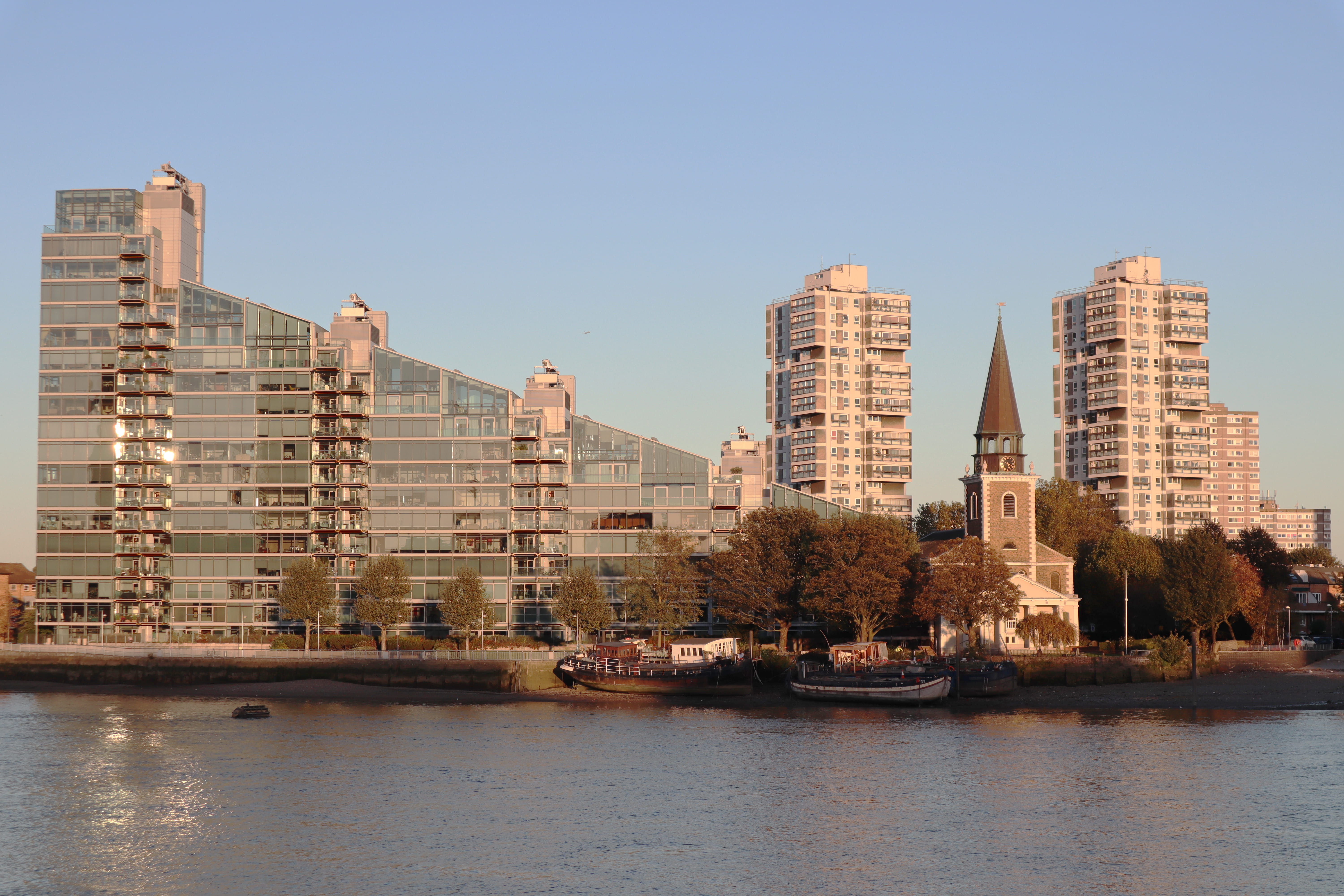 nature, skyscraper, urban skyline, architecture, outdoors, water, battersea, building, united kingdom, built structure, cityscape, london, city, office building exterior, HD Wallpaper