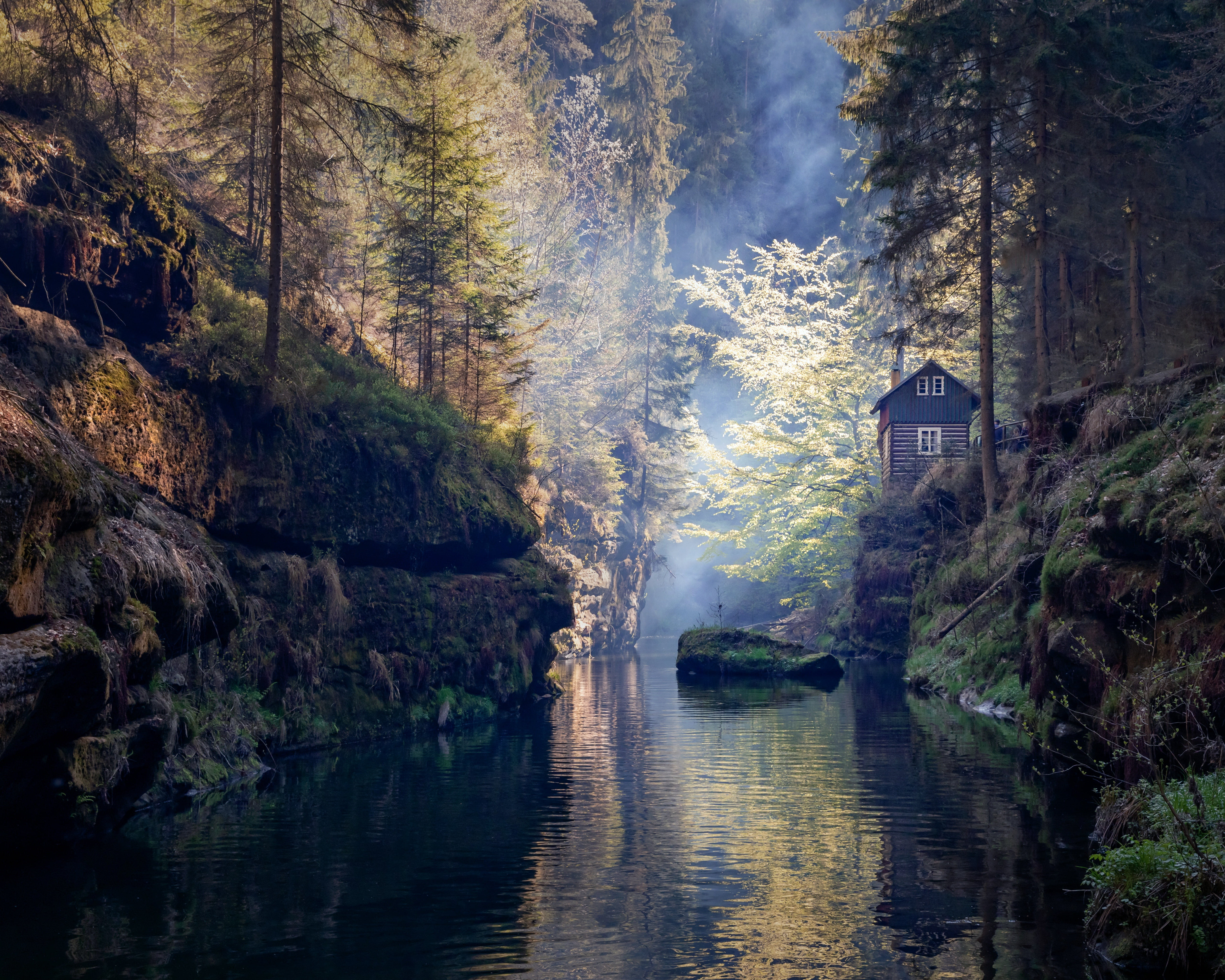 Bohemian Switzerland, Bohemian Rhapsody, Czechia, Janov, The ústí nad labem region, Czech republic, 5K, HD Wallpaper