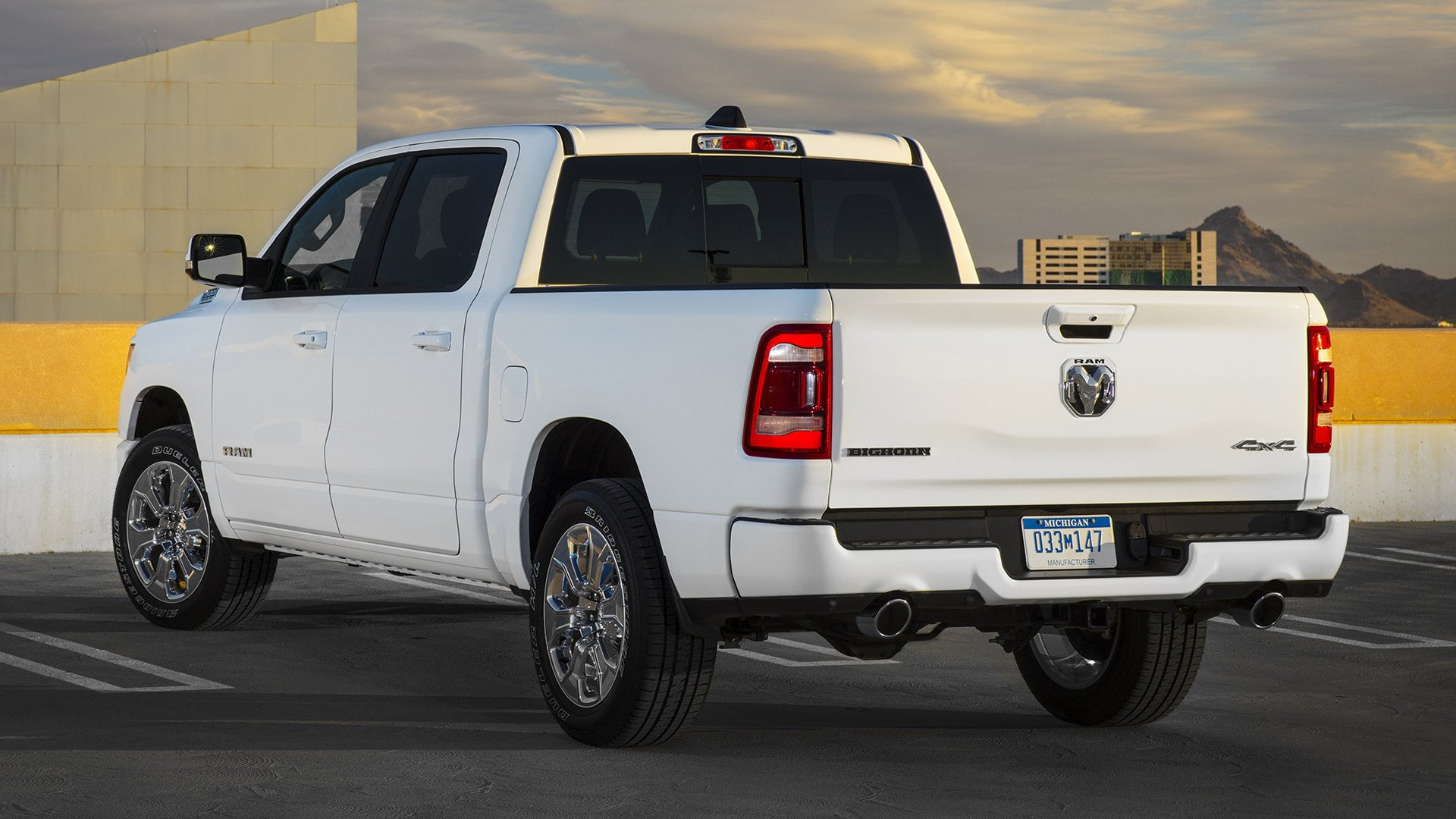 Pickup, Ram 1500, Car, 4-Door Truck, 1080P, Vehicles, White Car, Ram 1500 Big Horn, HD Wallpaper