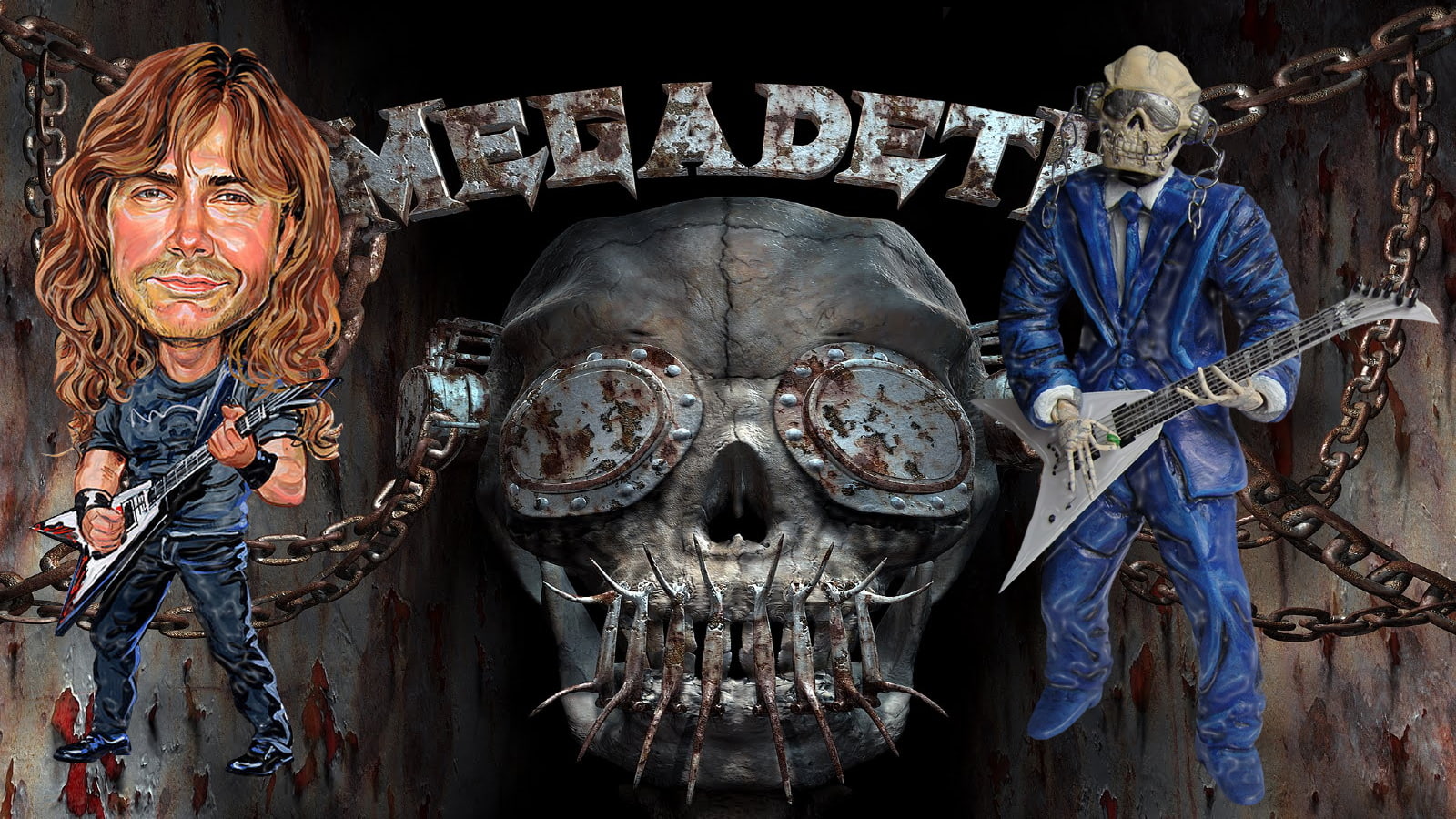 bands, thrash, hard, rock, dave, mustaine, groups, metal, skulls, vic, 720P, rattlehead, album, covers, heavy, megadeth, HD Wallpaper