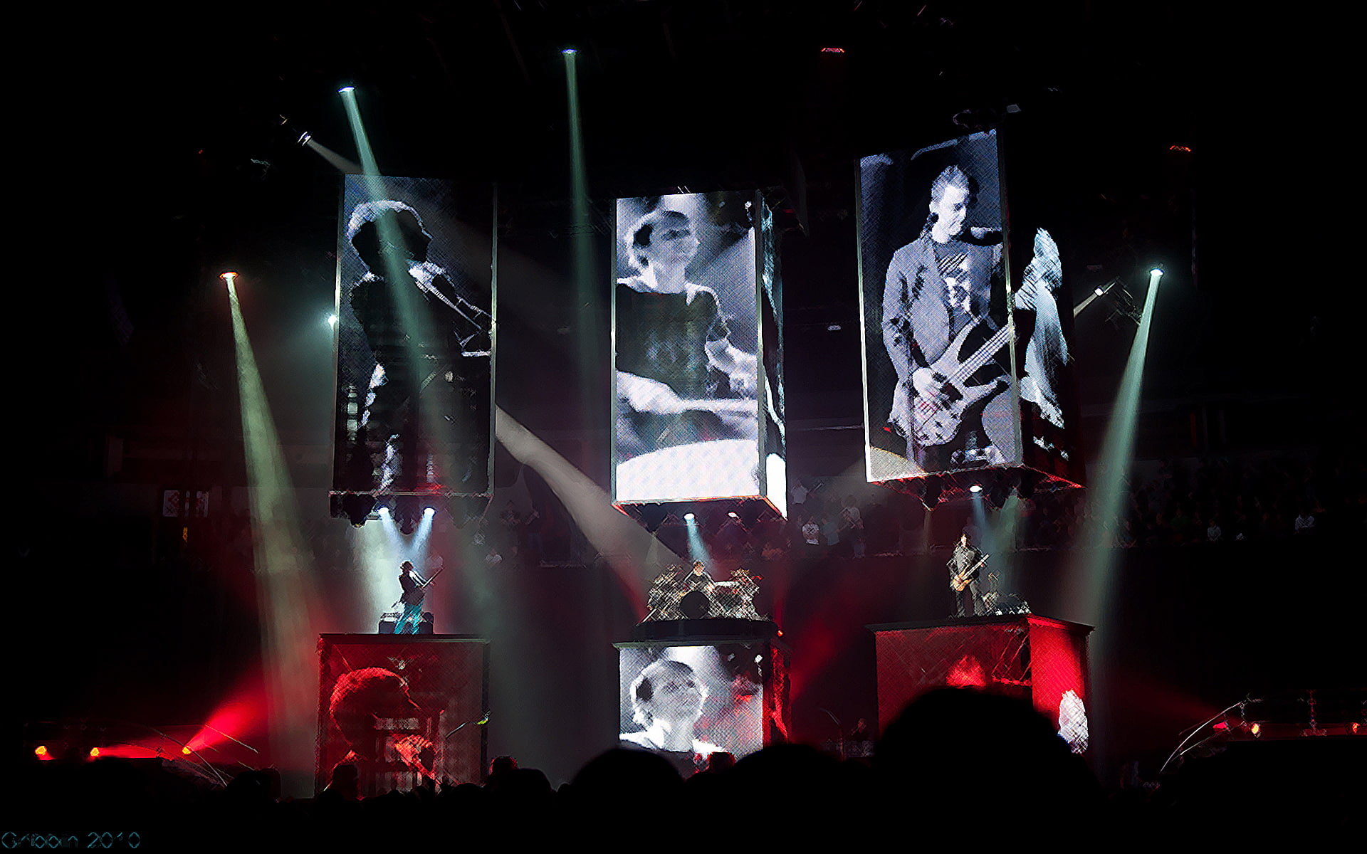 concert, lights, 1080P, hd, muse, music, HD Wallpaper