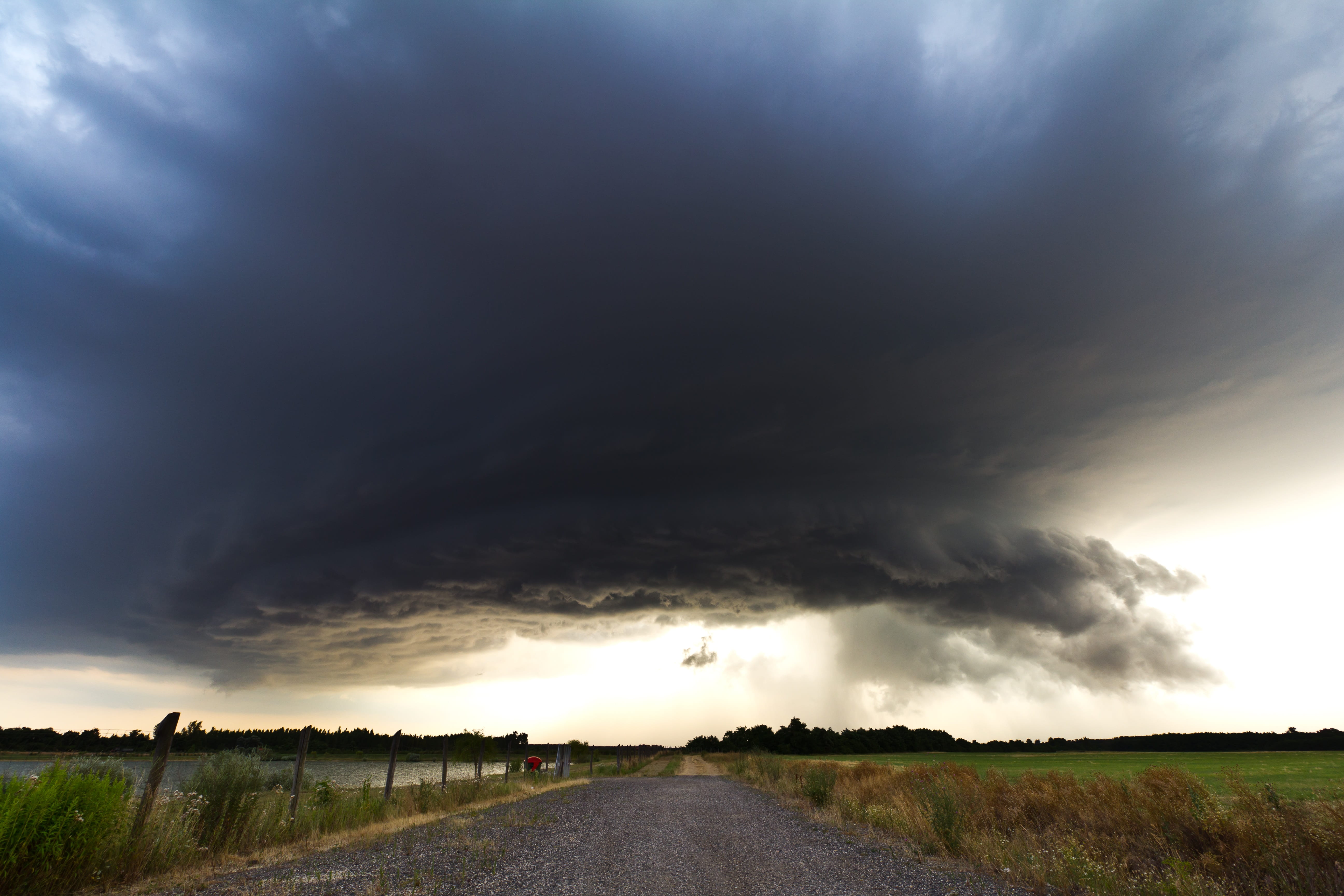 transportation, plant, dark clouds, nature, land, storm, scenics - nature, road, power in nature, cumulonimbus, diminishing perspective, tranquil scene, HD Wallpaper