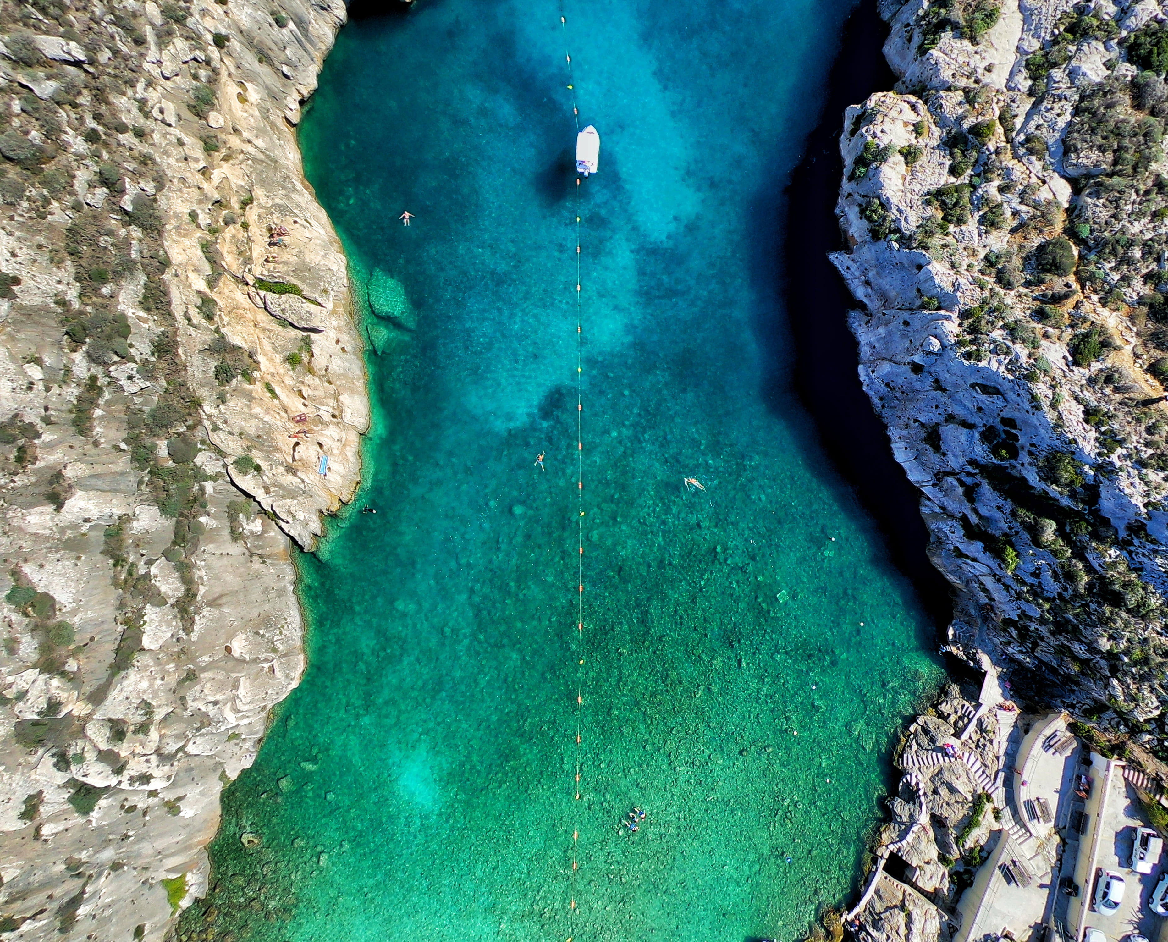 summer, stone - Object, scenics, cliff, formation, outdoors, car, rock, ocean, shore, travel, river, green, road, boat, landscape, surrounded, mountain, HD Wallpaper