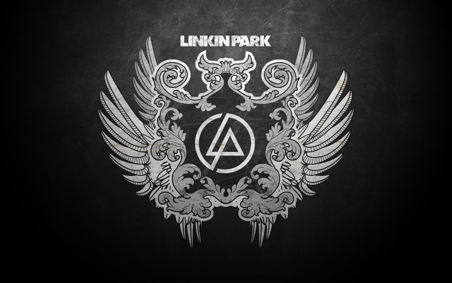 wings, linkin park, letters, 1080P, feathers, symbol, HD Wallpaper