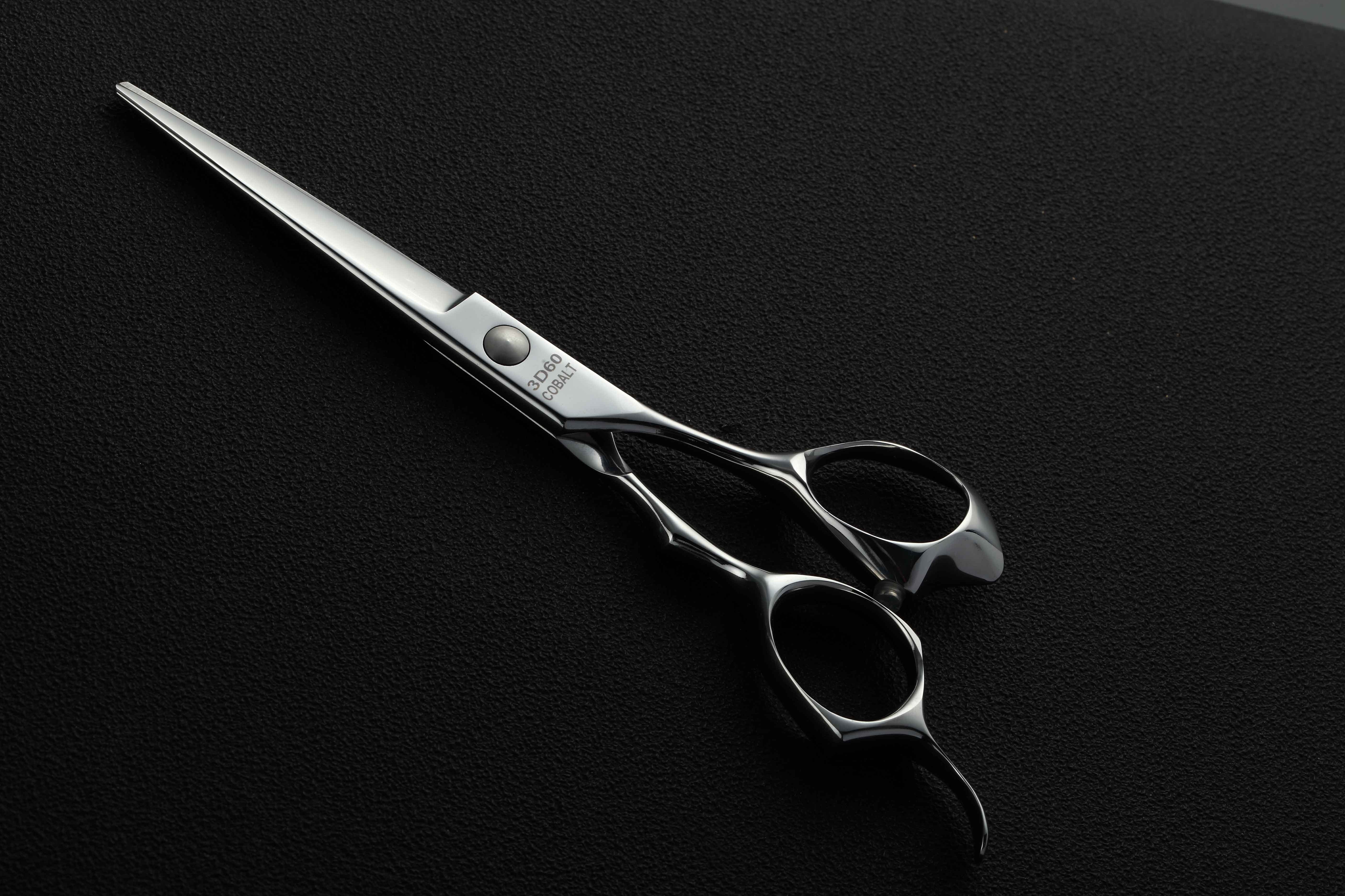 studio shot, table, single object, black background, body care, barber scissors, steel, sharp, buy, no people, equipment, haircut scissors, hairdressing scissors, HD Wallpaper