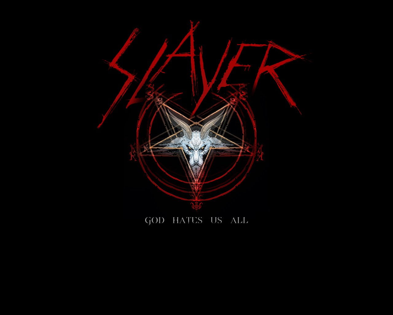black background, Slayer, sign, studio shot, red, light, dark, copy space, indoors, motion, text, illuminated, close-up, communication, bright, no people, HD Wallpaper