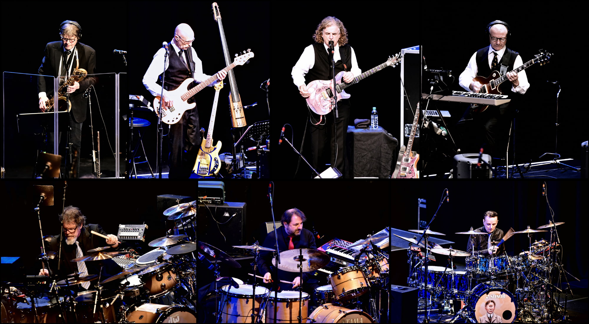 real people, popular music concert, group of people, musician, night, artist, music festival, occupation, King Crimson, festival, nightlife, musical instrument, HD Wallpaper