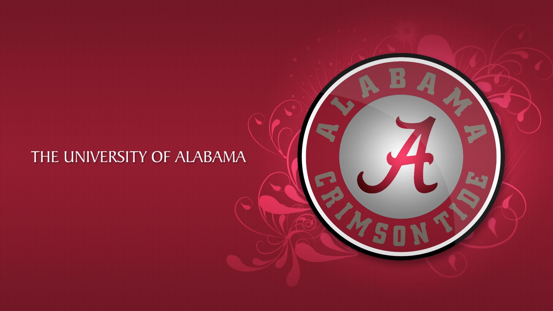 tide, alabama, 1080P, crimson-tide, alabama-crimson-tide, go-bama-roll-tide, alabama-university, crimson, logo, HD Wallpaper