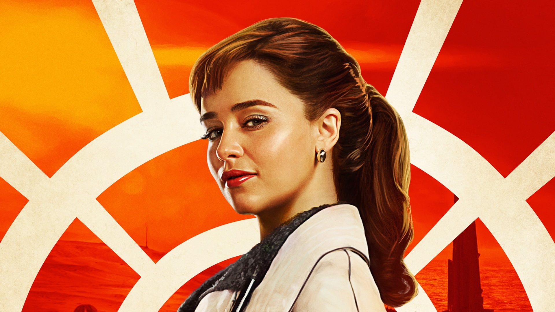 Emilia Clarke, art, Qi ra, Star wars, Solo, 1080P, HD Wallpaper