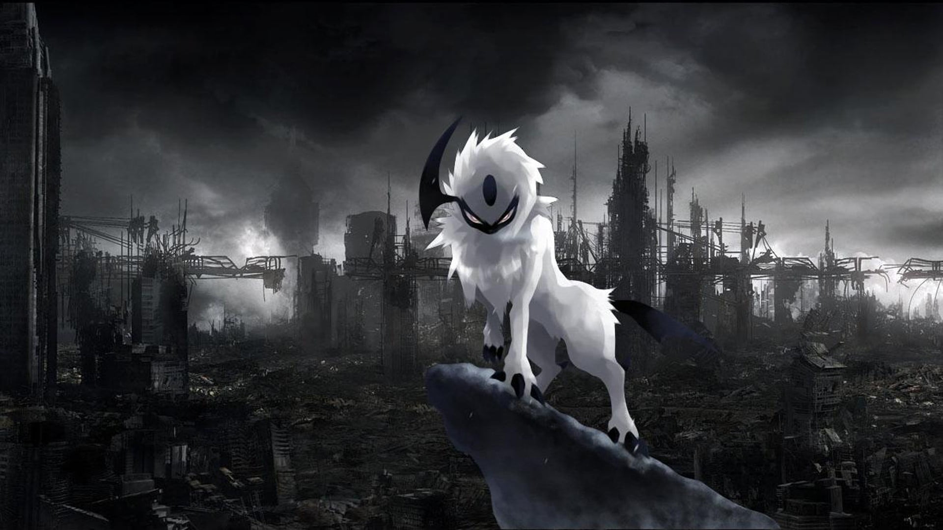 photo, representation, horror, animal themes, nature, animal, creativity, ruin, sky, fear, smoke - physical structure, day, character, demon - fictional character, HD Wallpaper