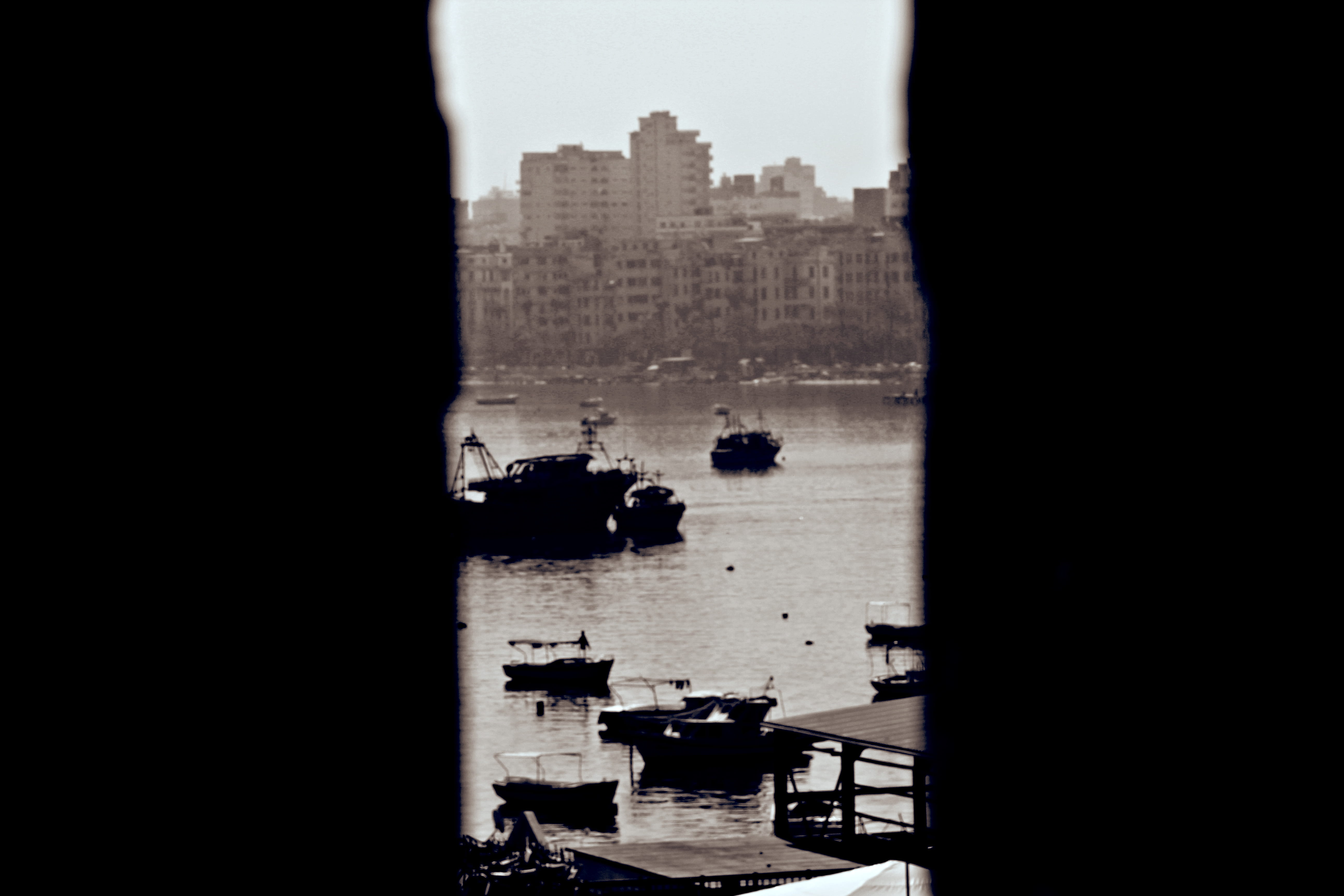 city, silhouette, transportation, outdoors, nautical vessel, dark, alexandria, no people, 5K, copy space, mode of transportation, boat, bulding, building, HD Wallpaper