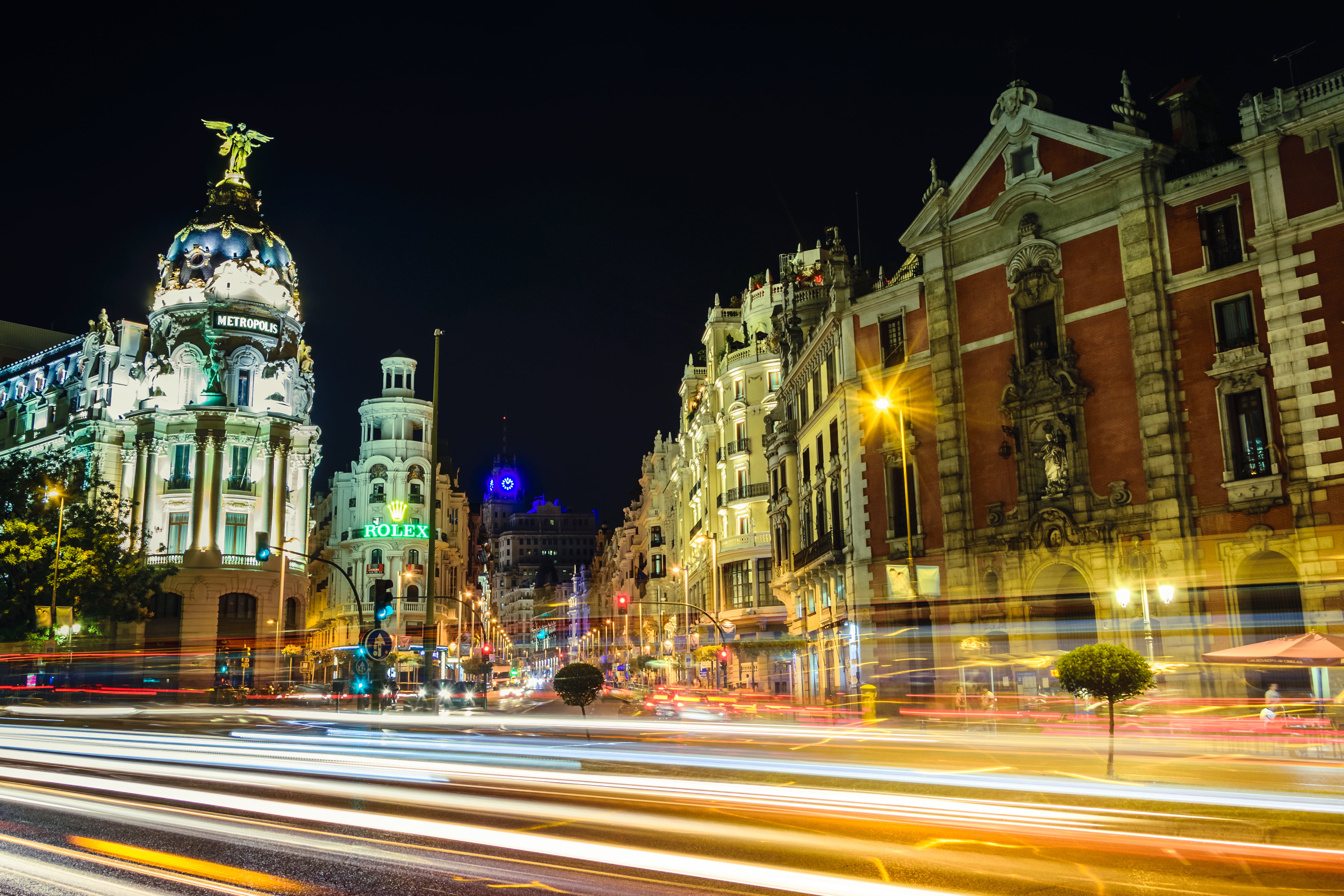history, long exposure, outdoors, buildings, vehicle light, architecture, no people, bulding, city street, motion, built structure, light, white, illuminated, HD Wallpaper