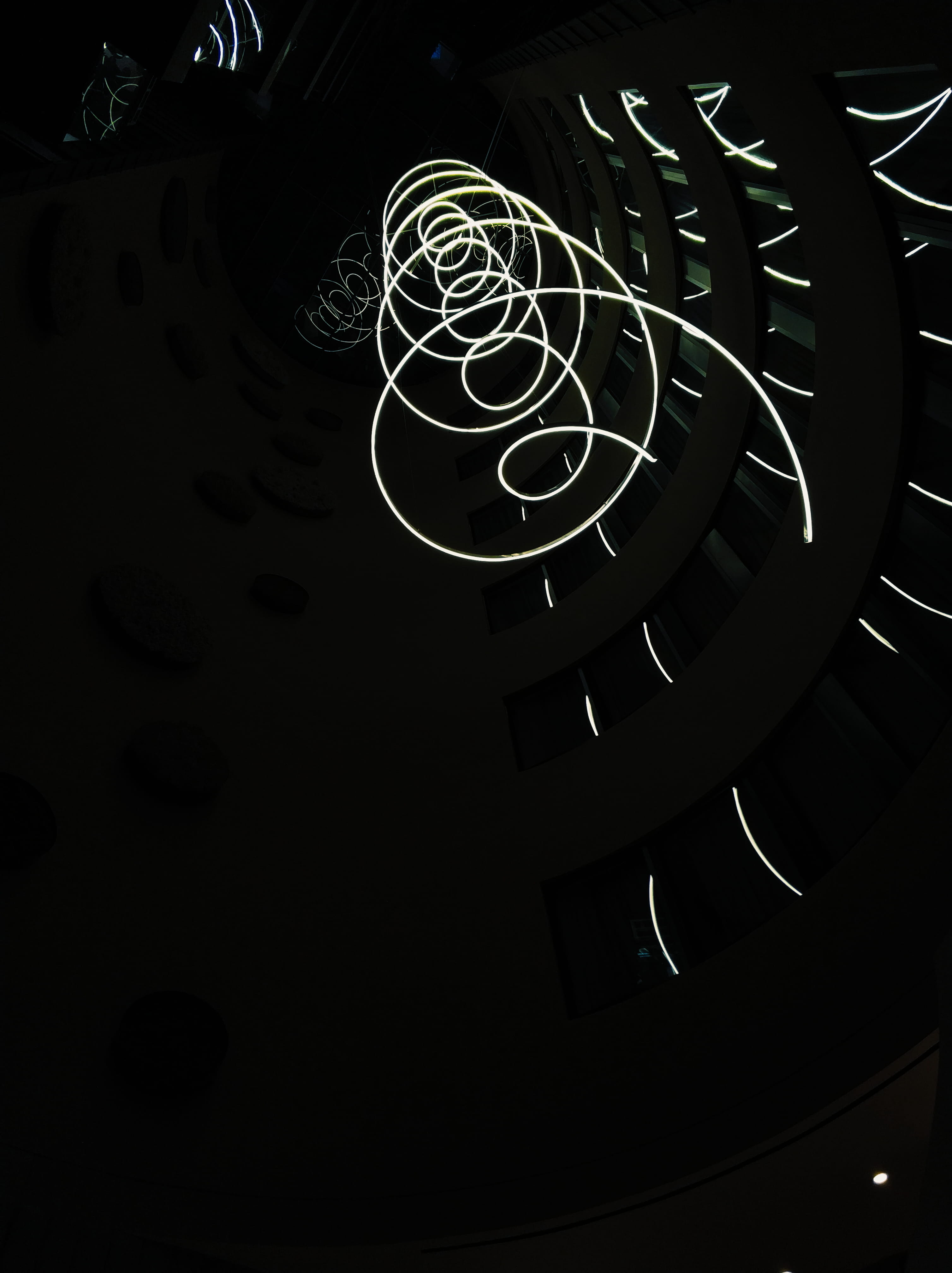 Lights, high angle view, fashion, rotor, hotel condes de barcelona, Up, universe, astronomy, arts culture and entertainment, outer space, close-up, indoors, Phone HD Wallpaper