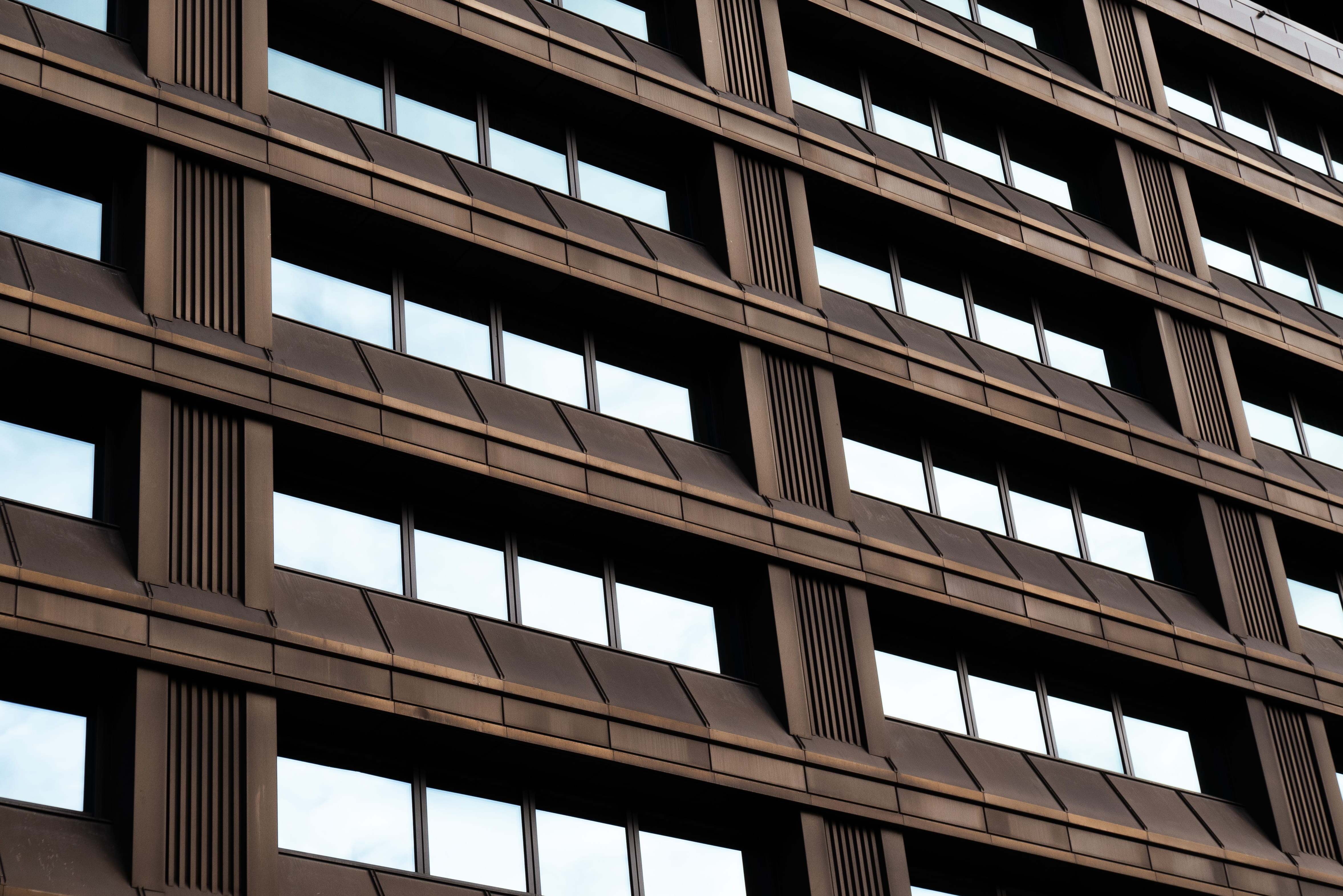 shape, rectangle, skyscraper, architecture, home decor, lines, built structure, city, pattern, 4K, building exterior, full frame, closeup, town, window, HD Wallpaper