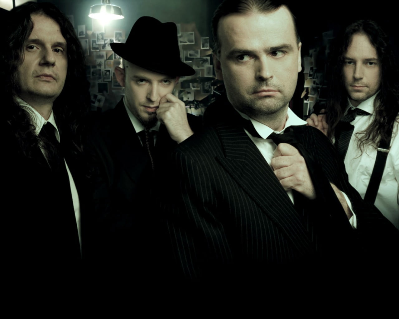 men, businessman, Blind Guardian, power metal, Germany, well-dressed, waist up, dark, 720P, people, suit, metal band, menswear, indoors, males, adult, HD Wallpaper