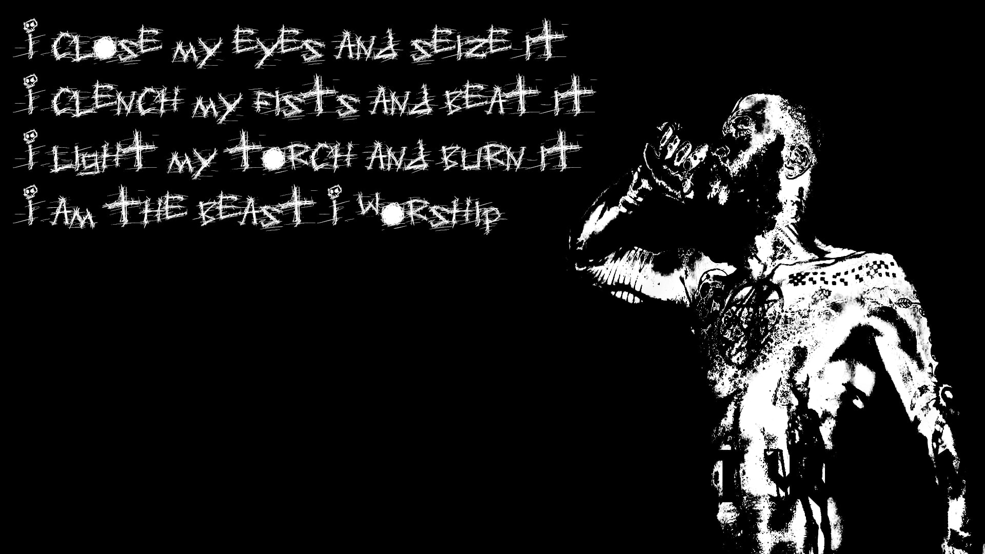 Death Grips, 1080P, lyrics, HD Wallpaper