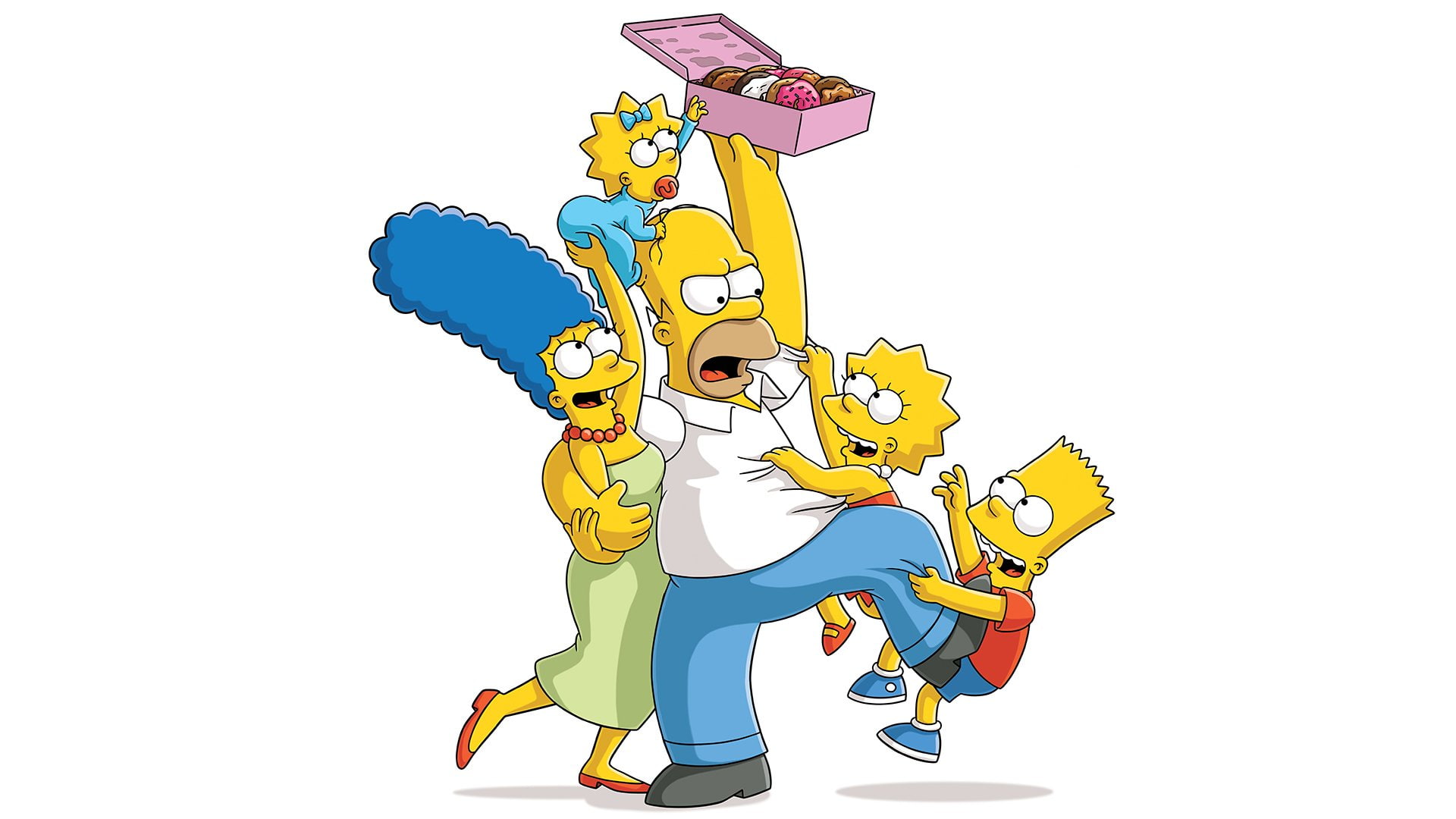 Homer Simpson, The Simpsons, Marge Simpson, 1080P, Bart Simpson, Maggie Simpson, Lisa Simpson, HD Wallpaper