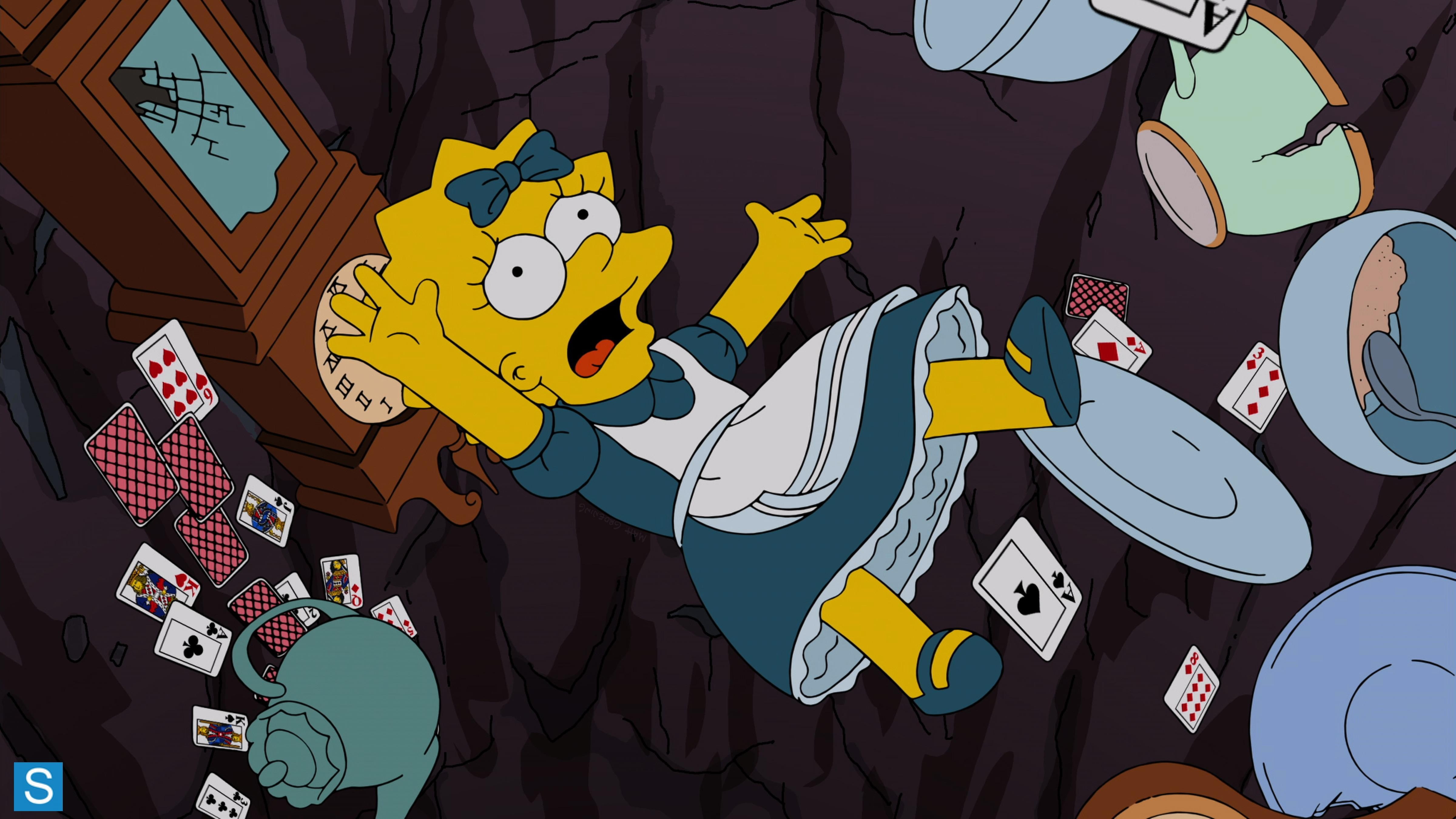 representation, 4K, illustration, no people, occupation, circle, fun, choice, communication, music, arts culture and entertainment, Lisa Simpson, large group of objects, HD Wallpaper
