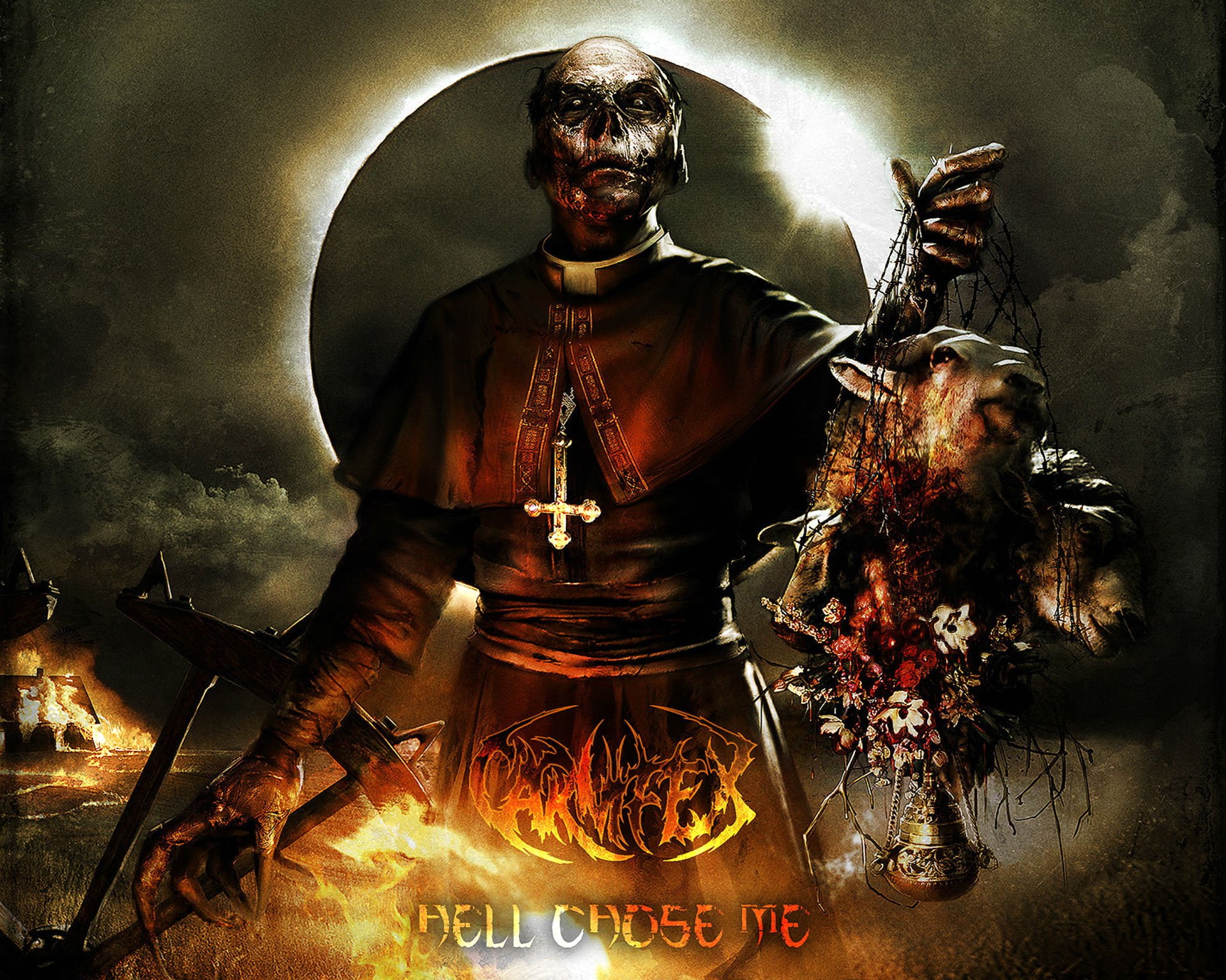 Metal, 1080P, Carnifex, skull, reaper, Deathcore, Dark, Symphonic, death, heavy, Evil, 1carn, HD Wallpaper