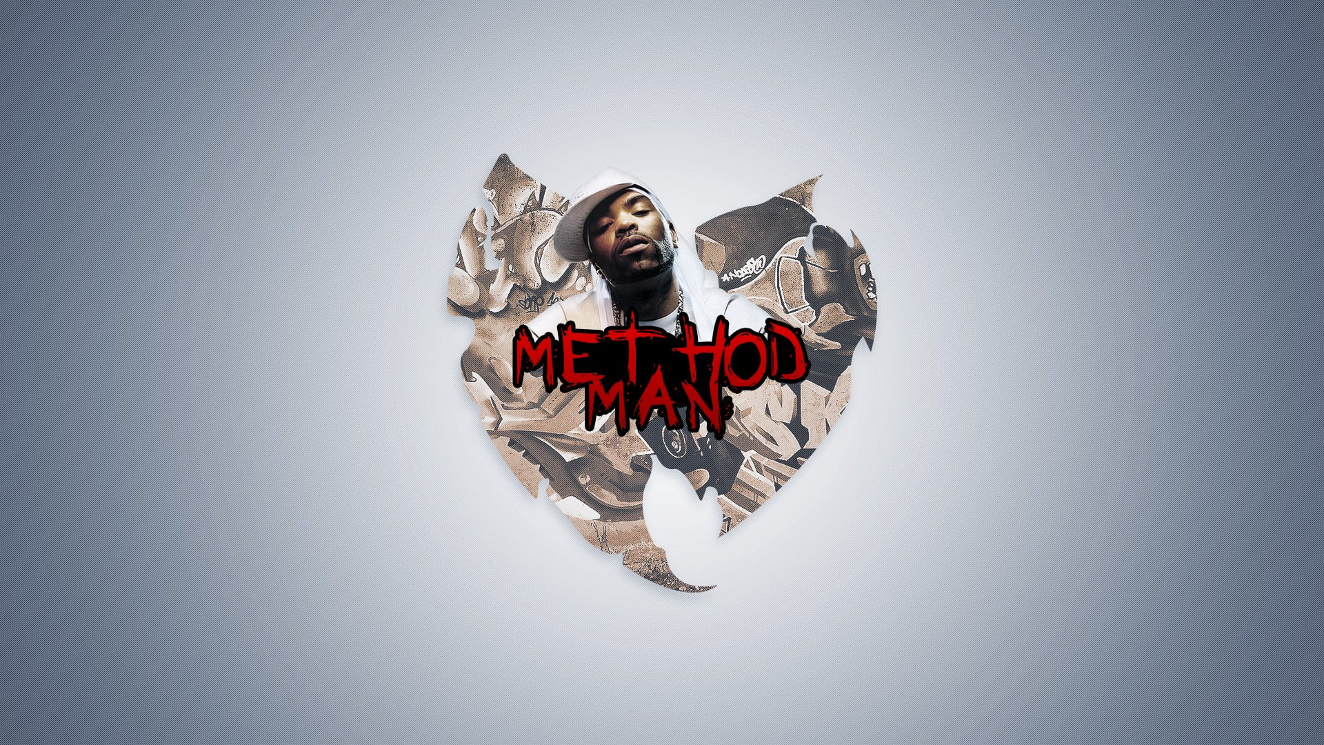 Method Man, emotion, 1080P, blue background, Clifford Smith, young adult, young men, young women, looking, Hip-Hop, adult, front view, copy space, indoors, HD Wallpaper