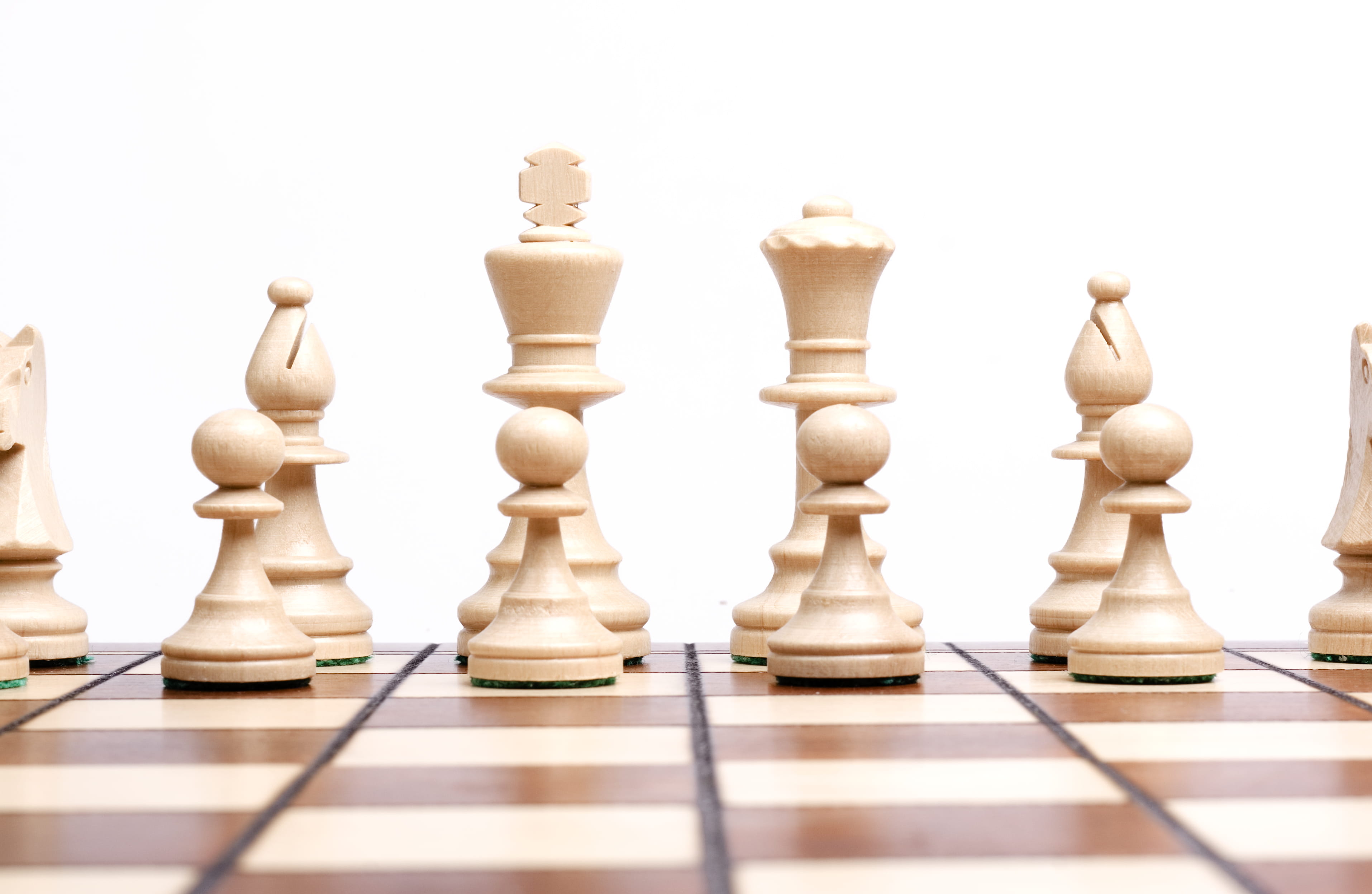 strategic, intellectual, conflict, competition, chessboard, chess board, wooden, figure, think, clever, leisure games, queen - chess piece, group of objects, HD Wallpaper