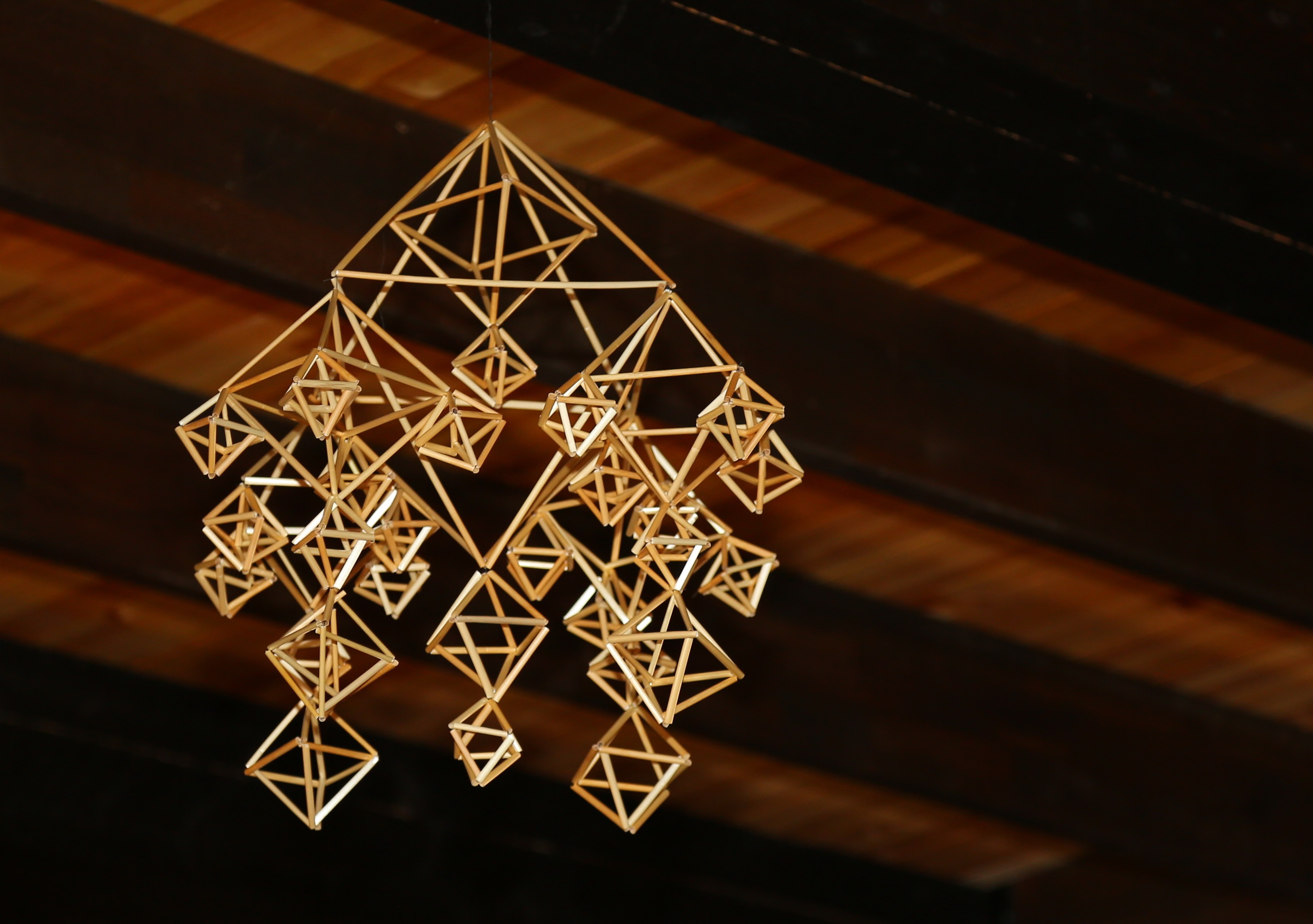 pattern, log, hobby, ornament, hanging, illuminated, history, close-up, light, thread, table, roof, straw, craft, indoors, ceiling, high angle view, still life, HD Wallpaper