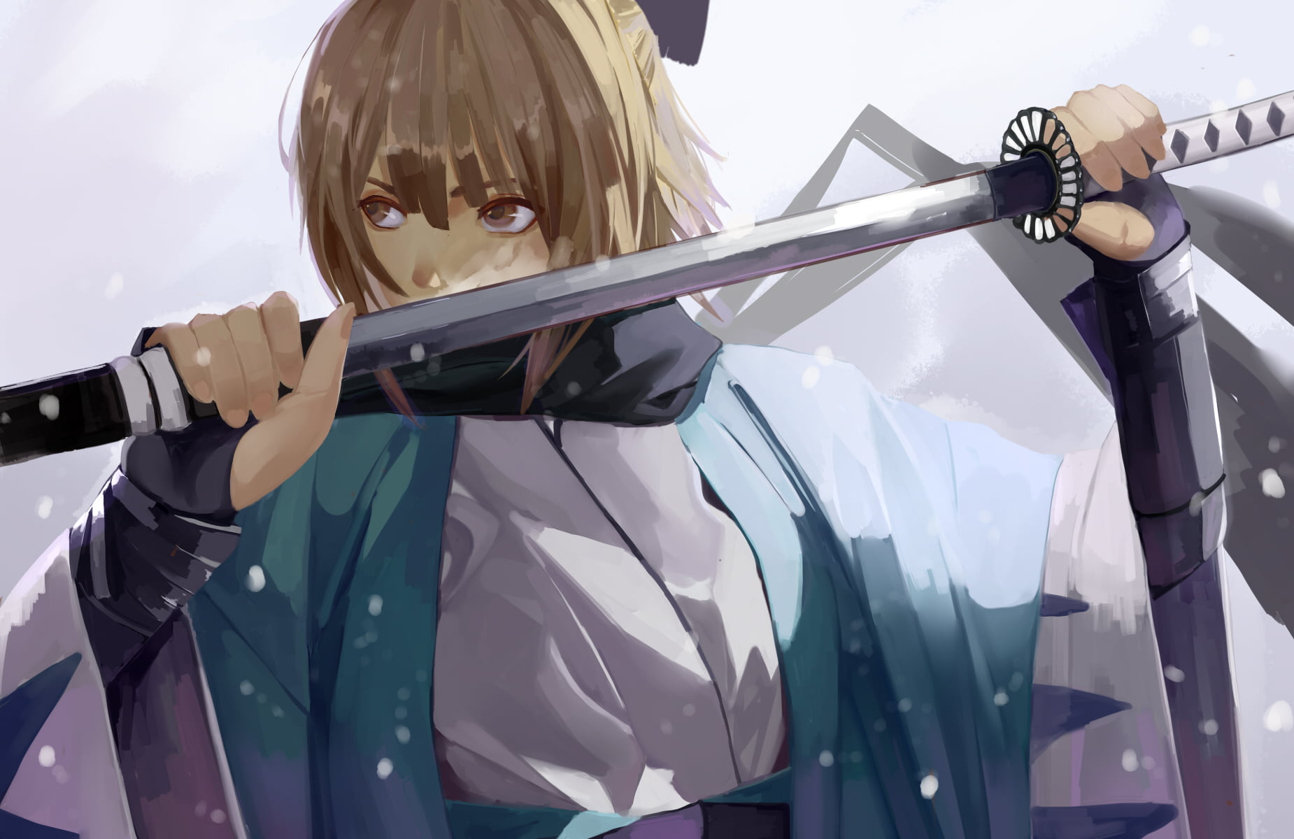 Fate/Grand Order, anime girls, 720P, Vic, Souji Okita (Fate), anime, HD Wallpaper
