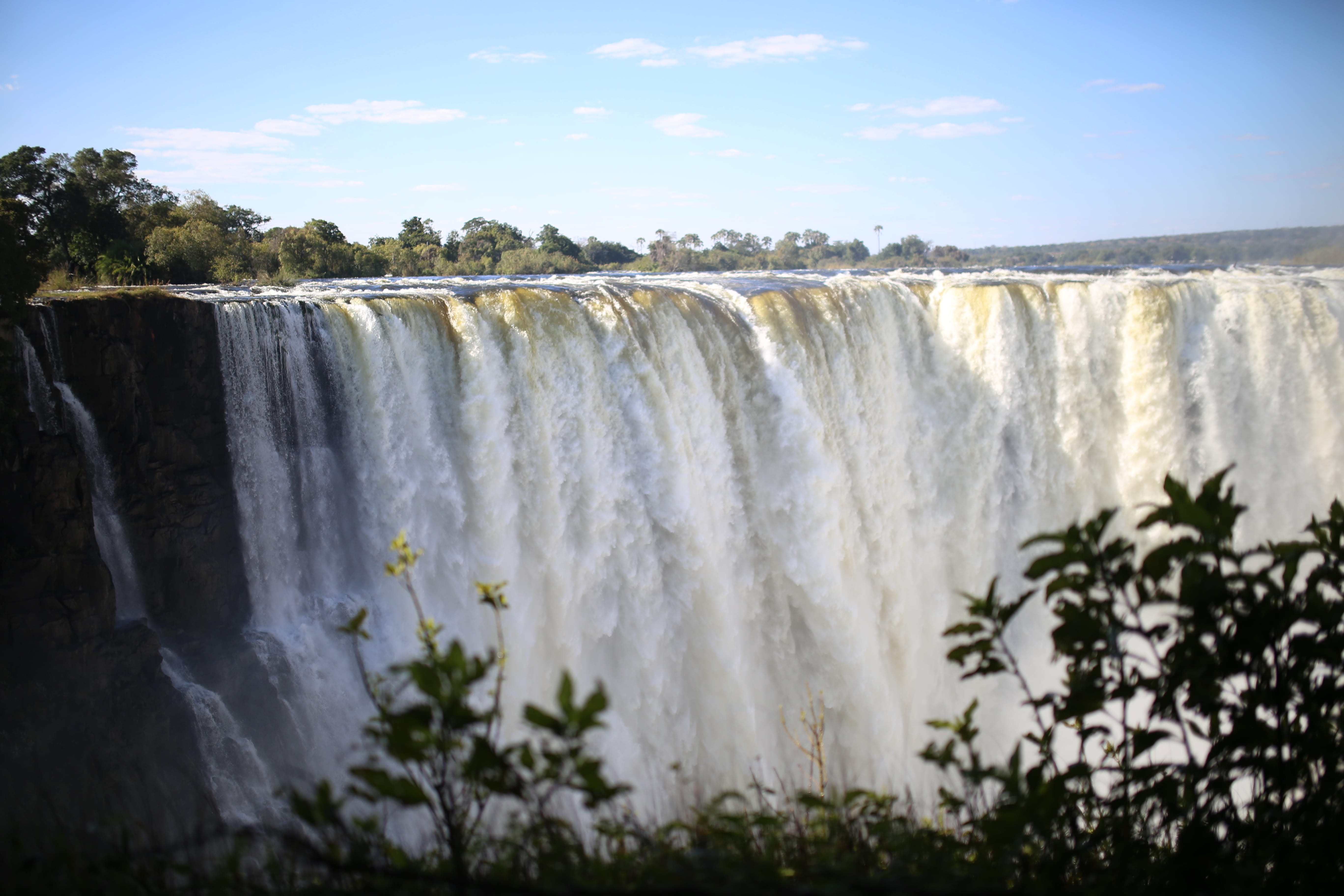 long exposure, victoria falls, vic falls, zambezi river, beauty in nature, plant, 5K, waterfall, outdoors, sport, motion, blurred motion, rain forest, HD Wallpaper