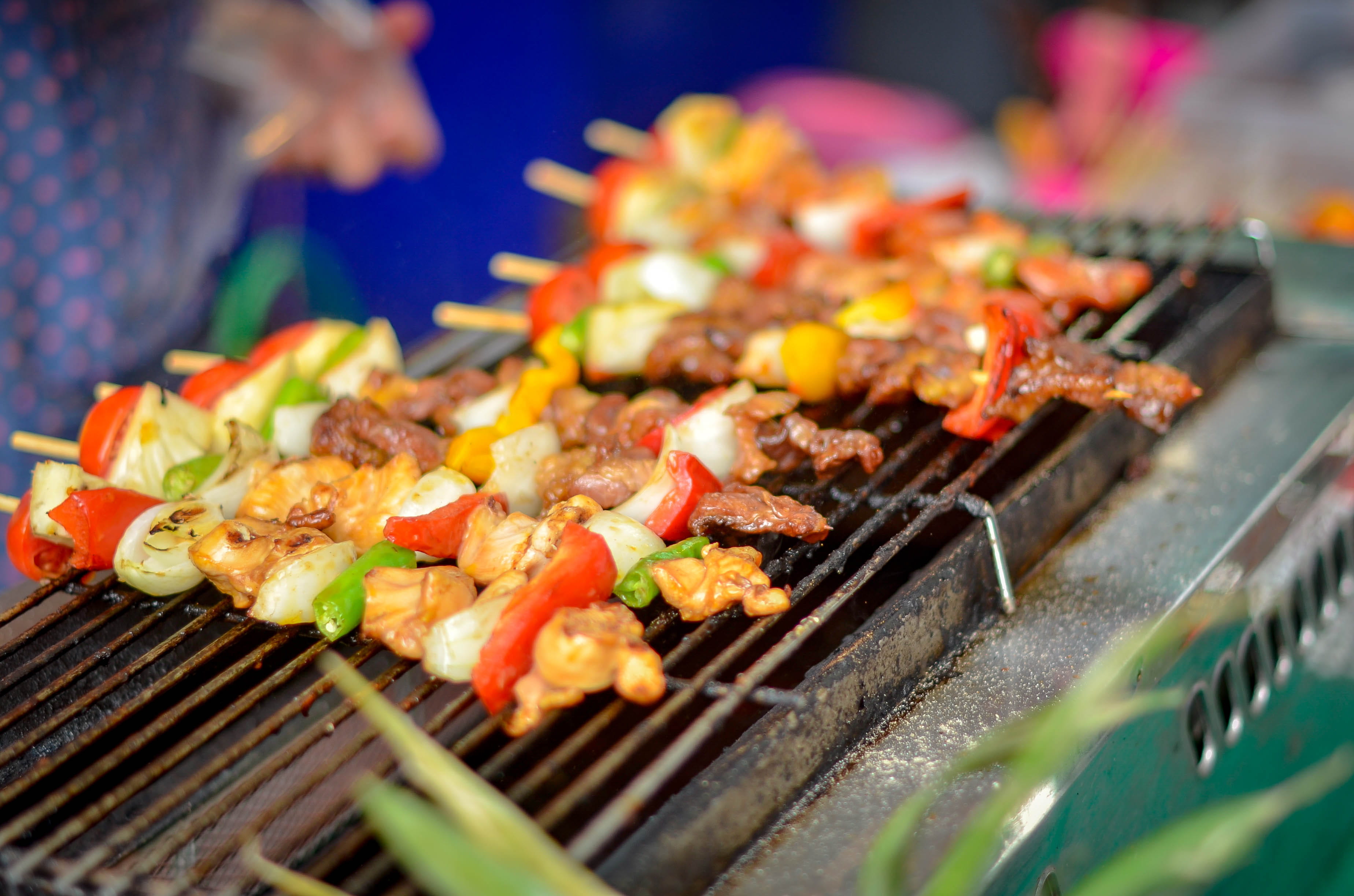chinese, shrimp, asian food, thailand, lime, restaurant, salad, thai, food, kababs, snack, lemon, skewers, bowl, meat, concession stand, 2K, plate, eat, HD Wallpaper