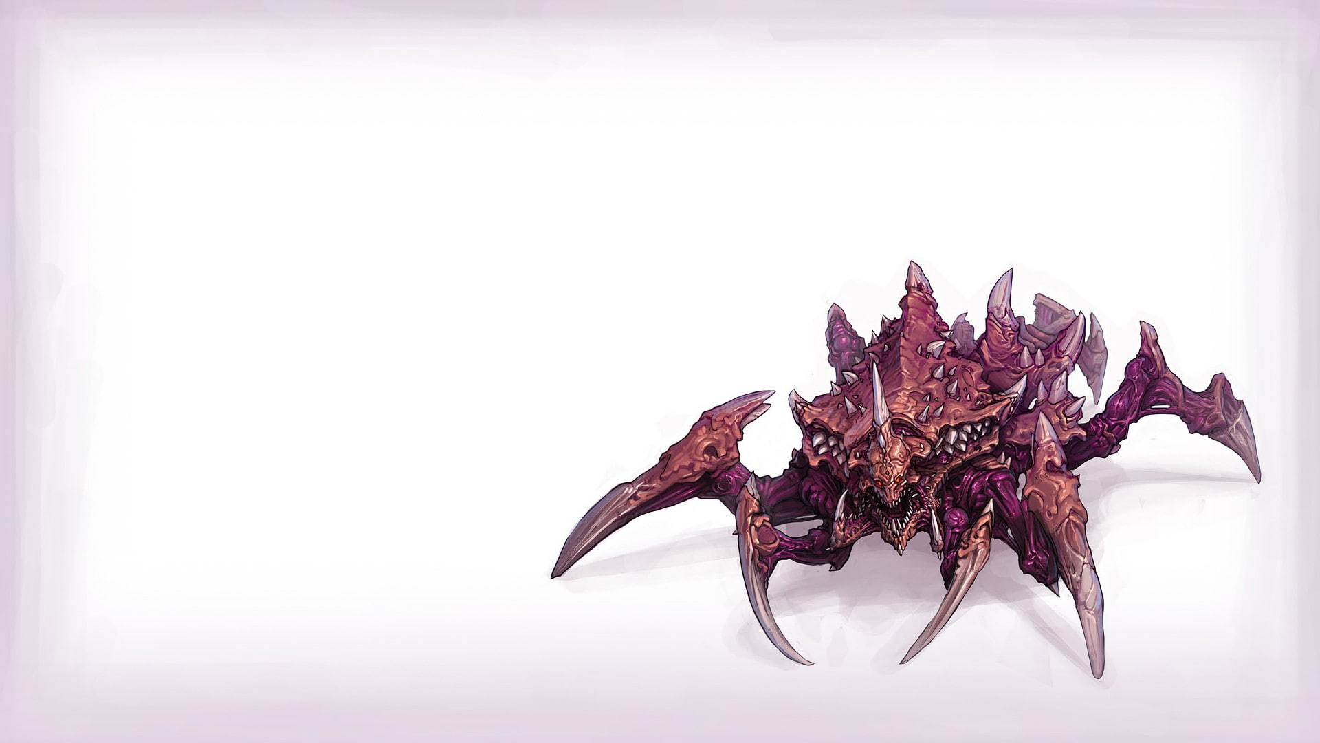 leaf, leaves, studio shot, plant, freshness, nature, video games, indoors, white background, Lurker, still life, no people, dry, dead plant, Starcraft II, HD Wallpaper