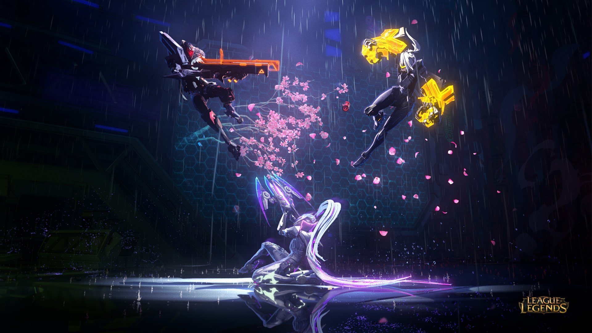 Video Game, 1080P, League Of Legends, Jhin (League of Legends), VI (League Of Legends), Vayne (League Of Legends), HD Wallpaper