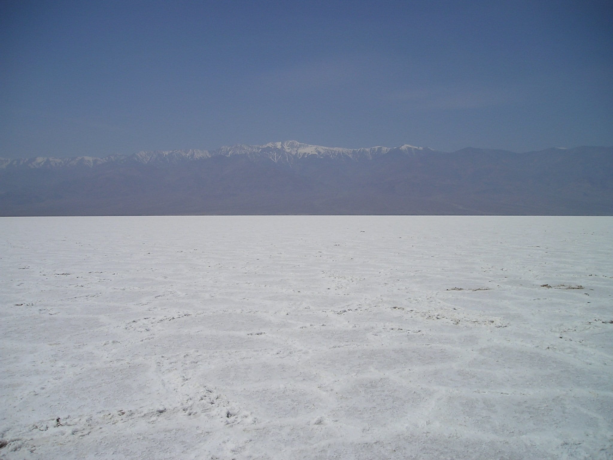 nevada, scenics - nature, copy space, salt, salt lake, badwater, dry, ice, nature, snowcapped mountain, death valley, non-urban scene, snow, sky, tranquility, HD Wallpaper