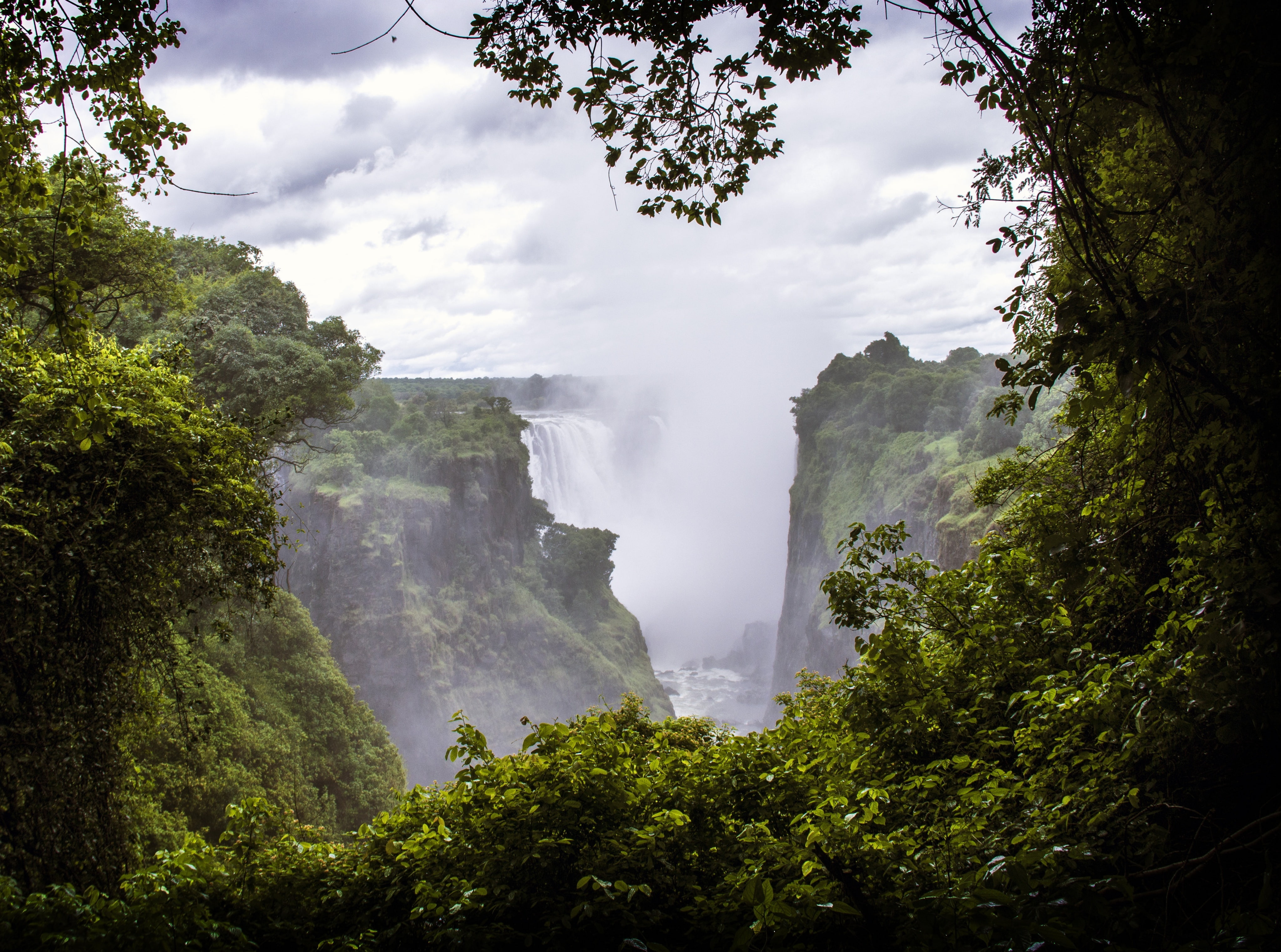 National, Travel, zambia, zambezi, hwange, Water, mosioatunya, livingstone, unesco, green, Waterfall, Jungle, World, growth, sky, thunders, southernafrica, HD Wallpaper