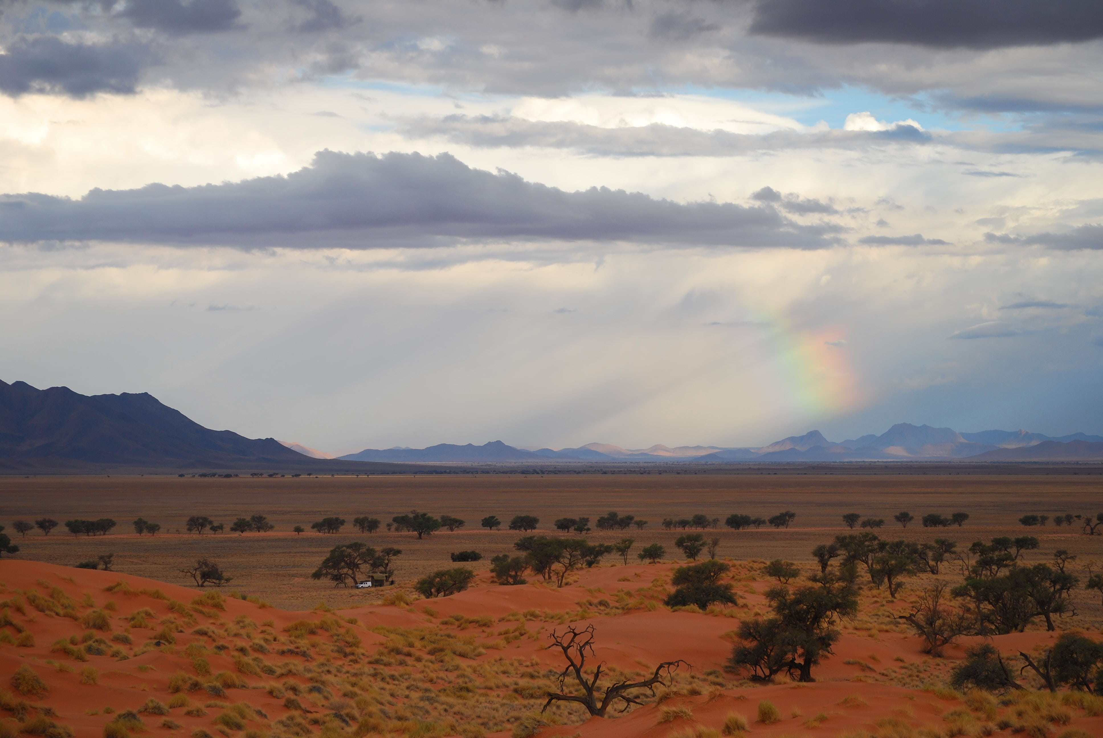 semi-arid, namib, namibia, no people, beauty in nature, mountain, rainbow, environment, tranquility, nature, outdoors, arid climate, desert, scenics - nature, HD Wallpaper