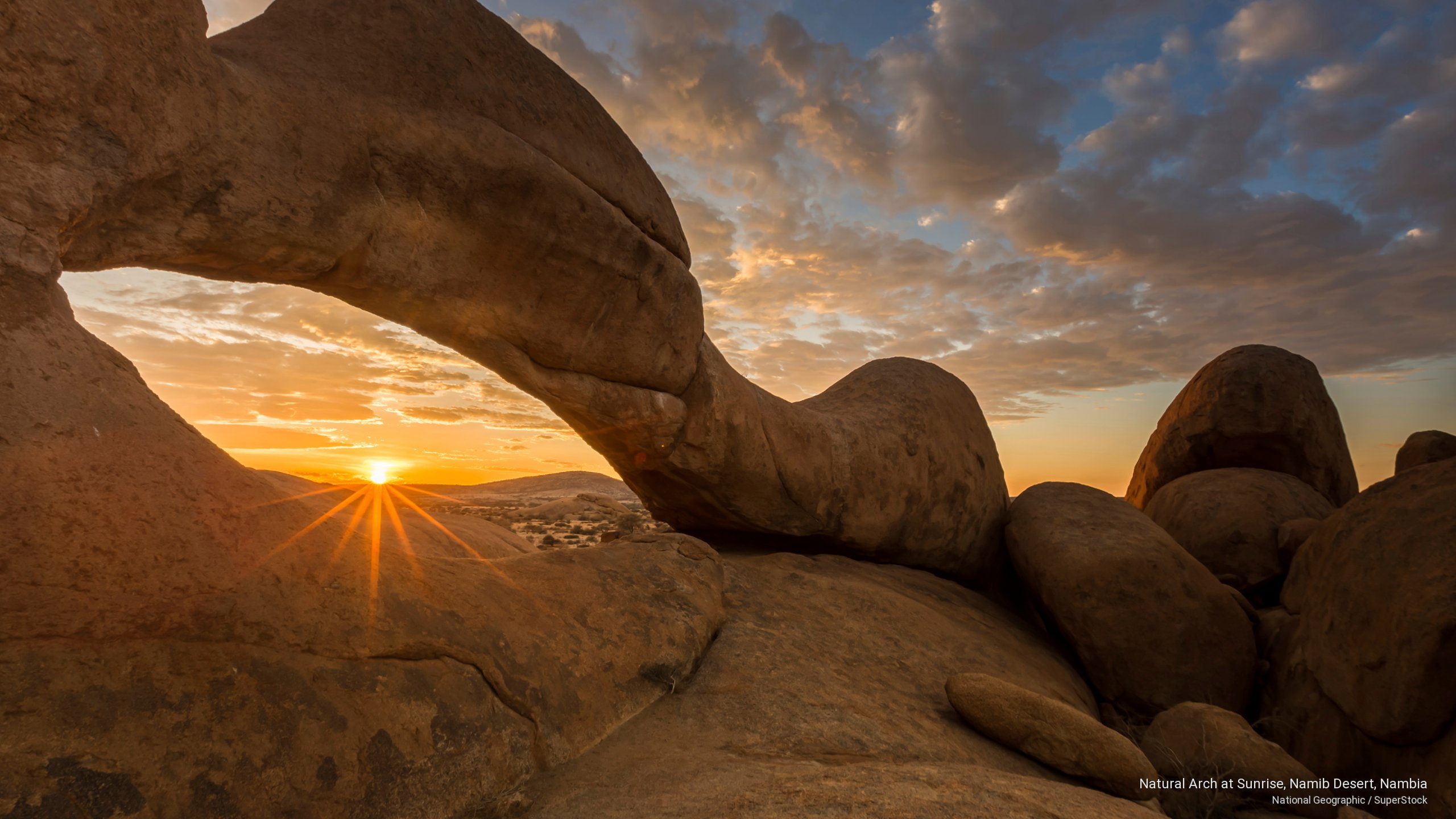 2K, nambia, Africa, desert, sunrise, natural, namib, arch, HD Wallpaper
